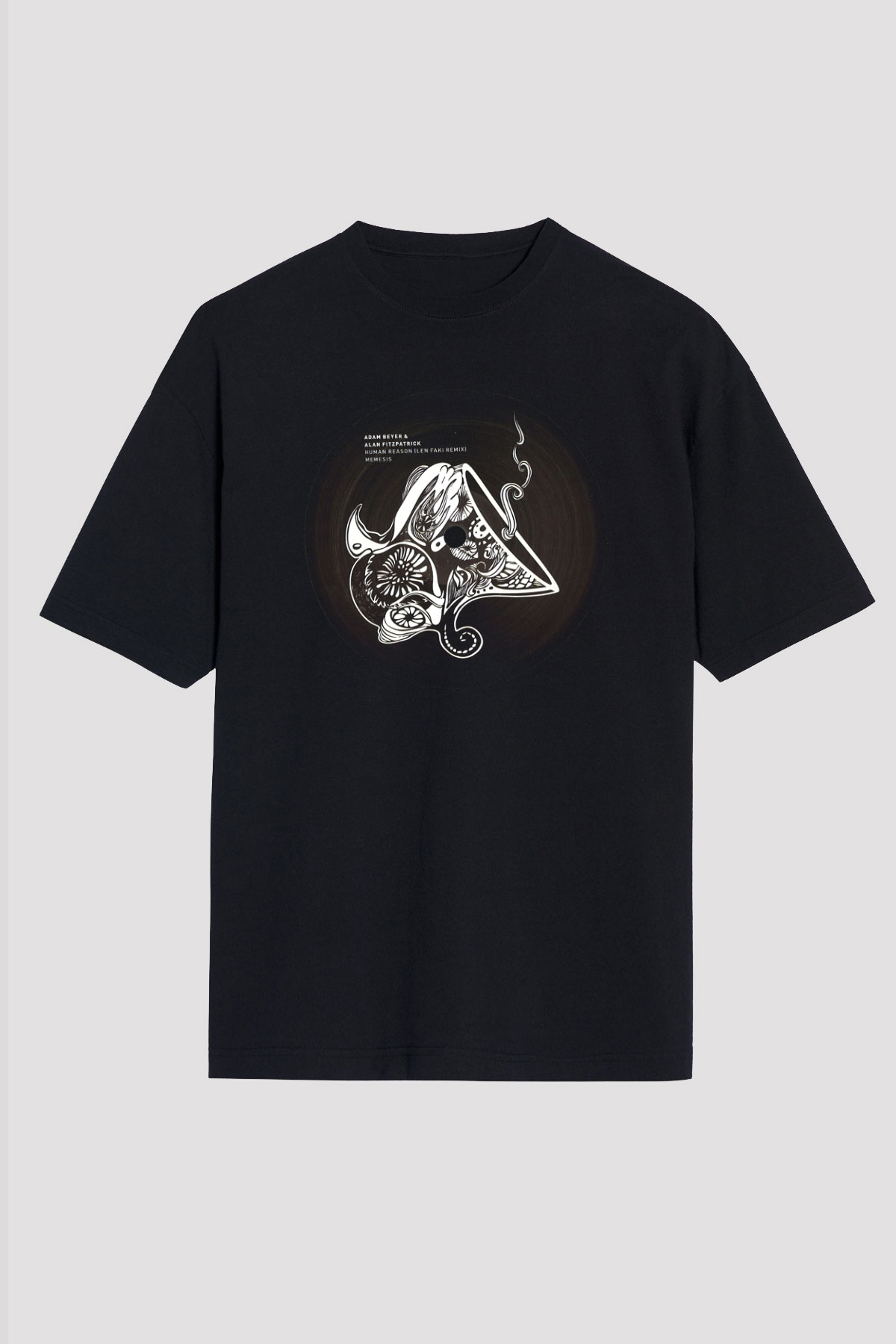 Adam Beyer Siyah Oversize Tişört Oversize T-shirt - TişörtFabrikası