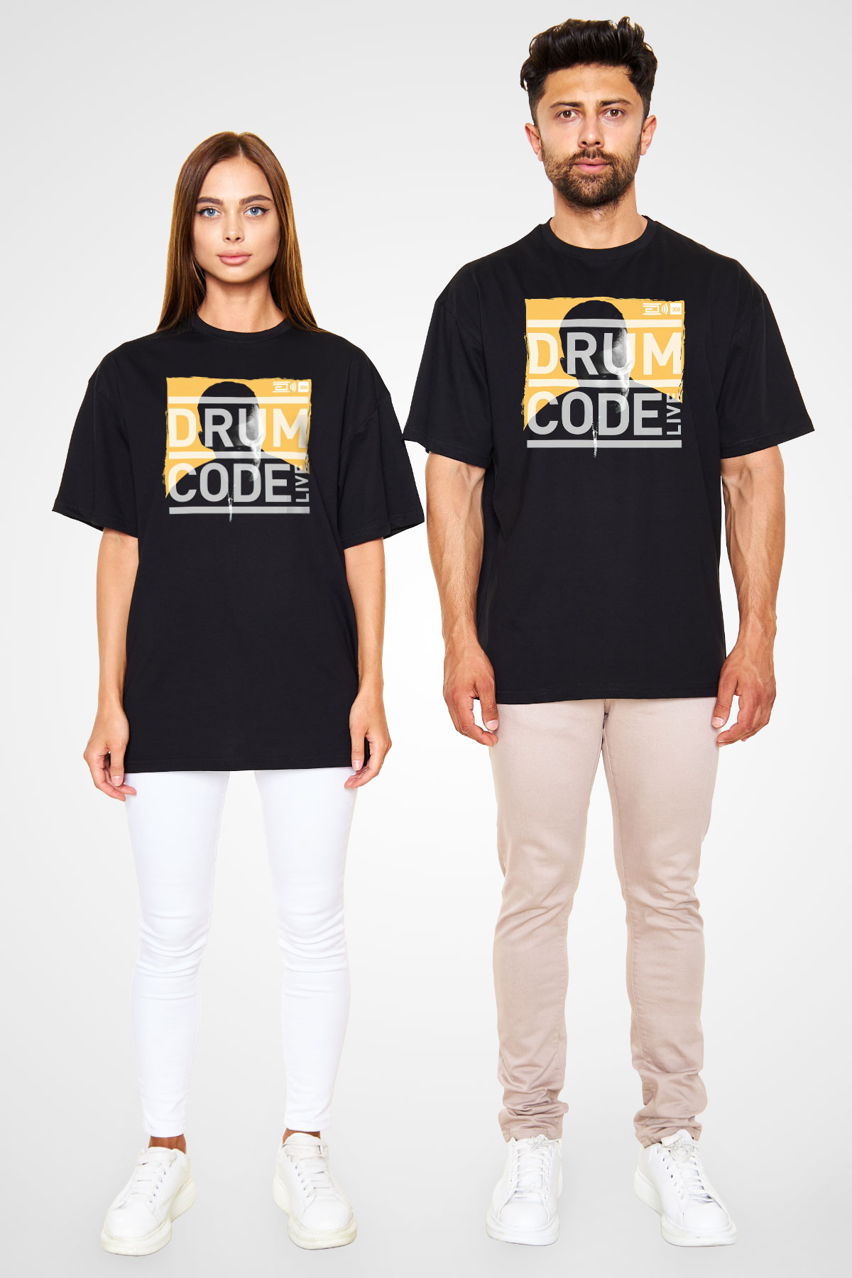 Adam Beyer Siyah Oversize Tişört Oversize T-shirt - TişörtFabrikası