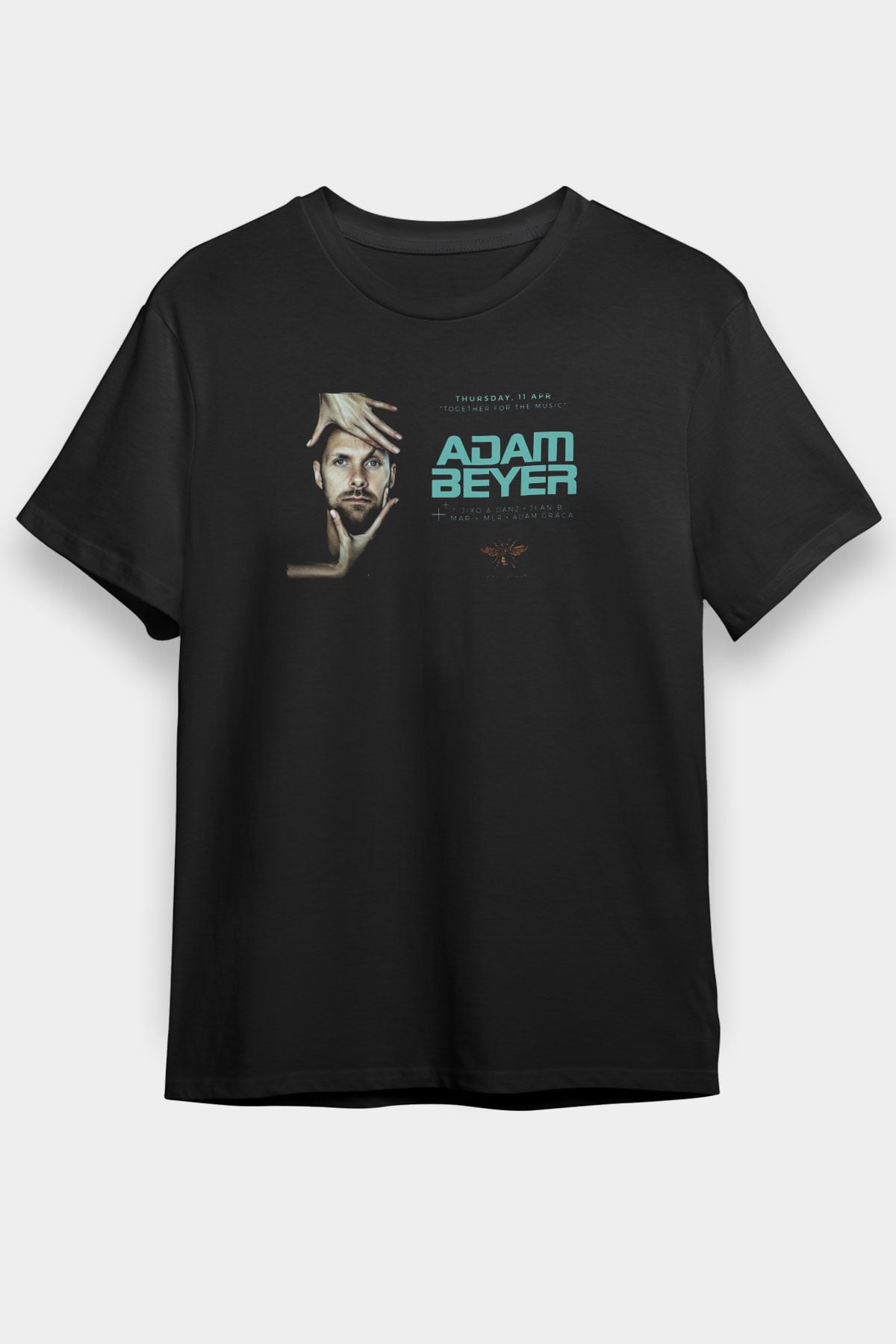 Adam Beyer Siyah Unisex Tişört T-Shirt - TişörtFabrikası