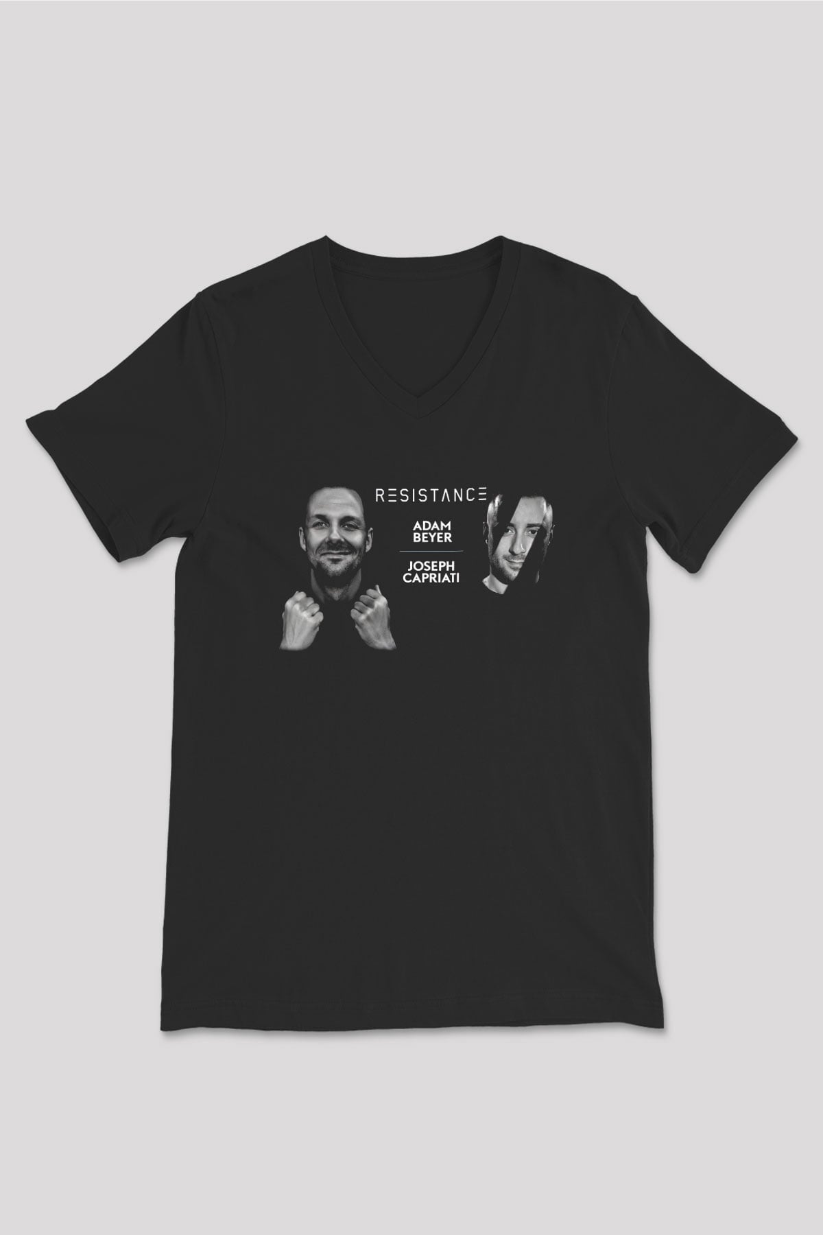 Adam Beyer Siyah Unisex V Yaka Tişört