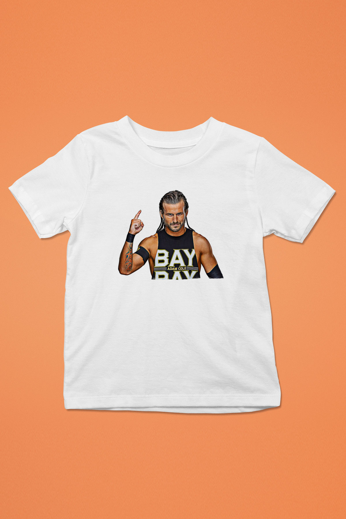 Adam Cole Baskılı Beyaz Unisex Beyaz Çocuk Tişört - Tshirt