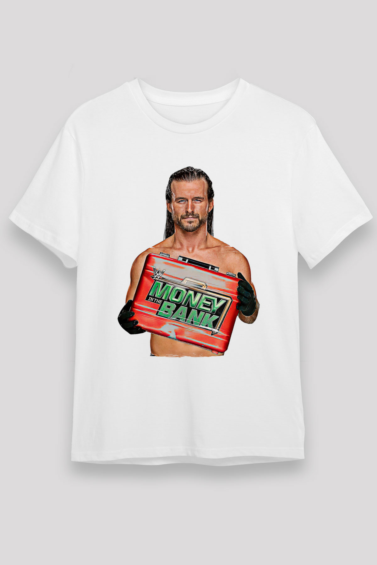 Adam Cole Unisex Baskılı Beyaz Tişört - Tshirt