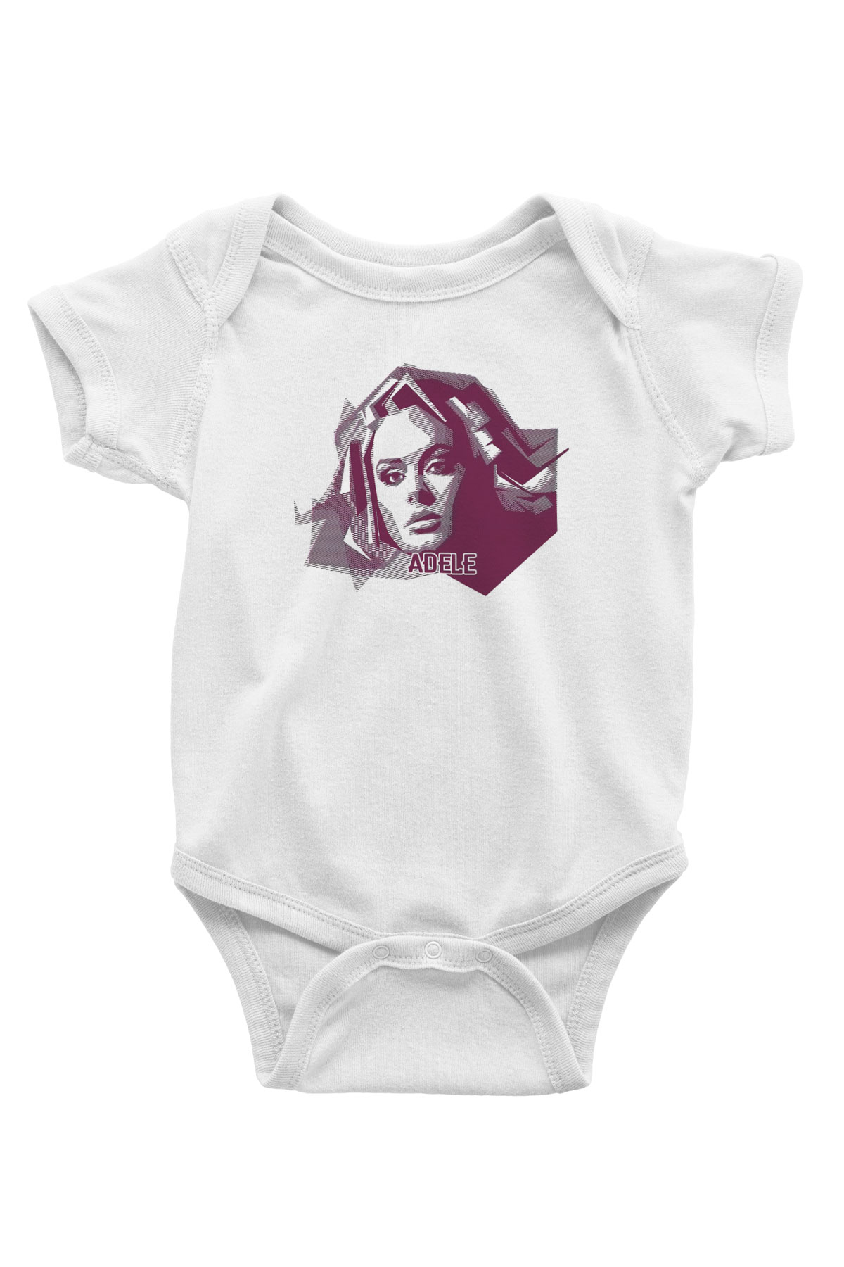 Adele Beyaz Bebek Body - Zıbın