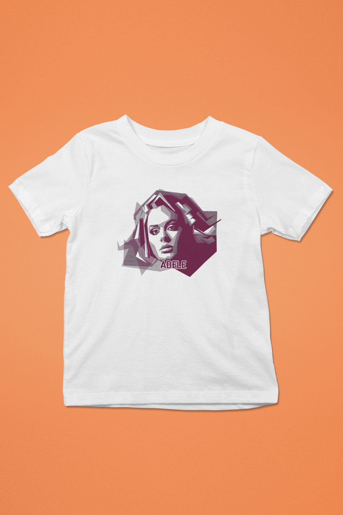 Adele Beyaz Unisex Çocuk Tişört