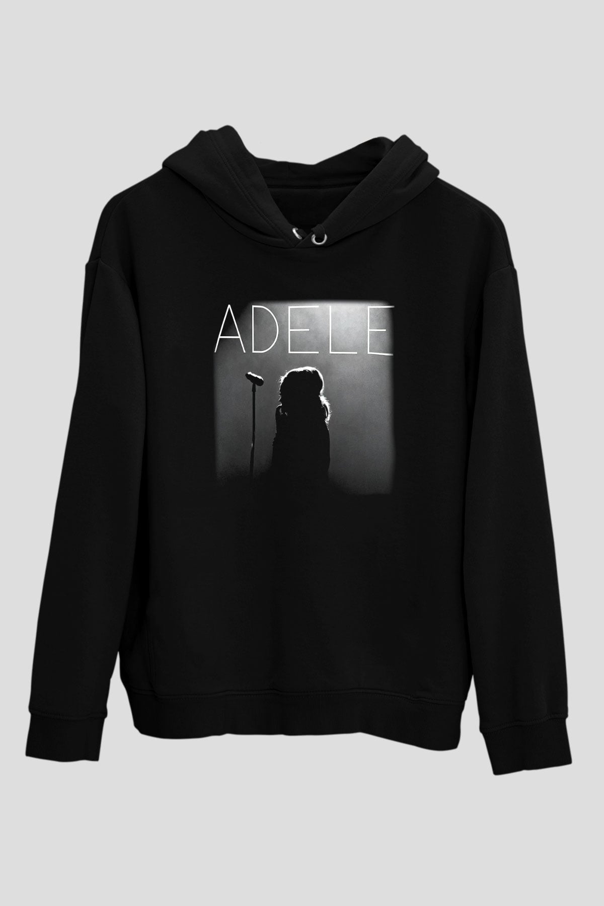 Adele Siyah Unisex Hoodie