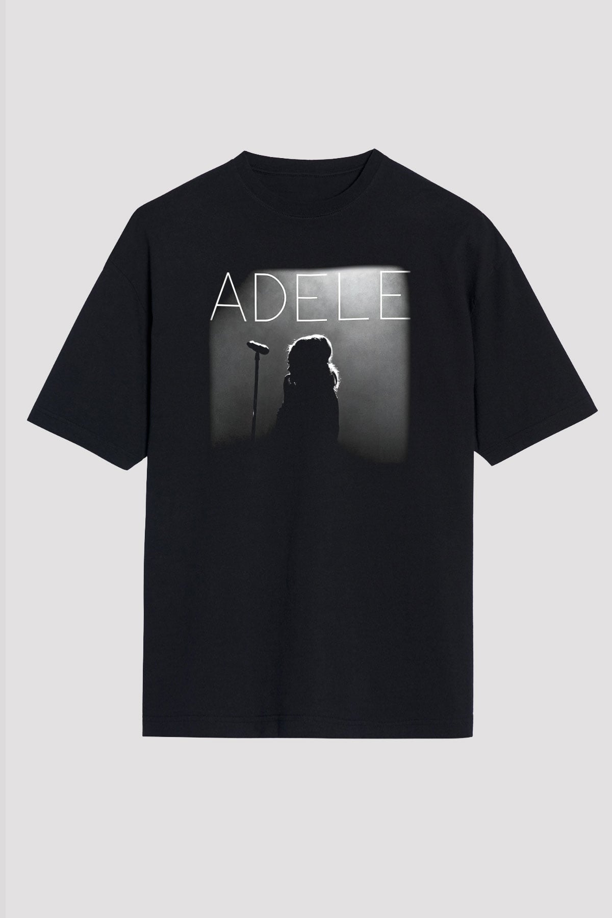 Adele Siyah Unisex Oversize Tişört T-Shirt