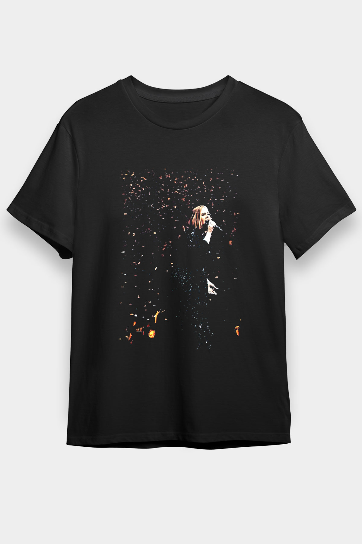 Adele Siyah Unisex Tişört T-Shirt - TişörtFabrikası