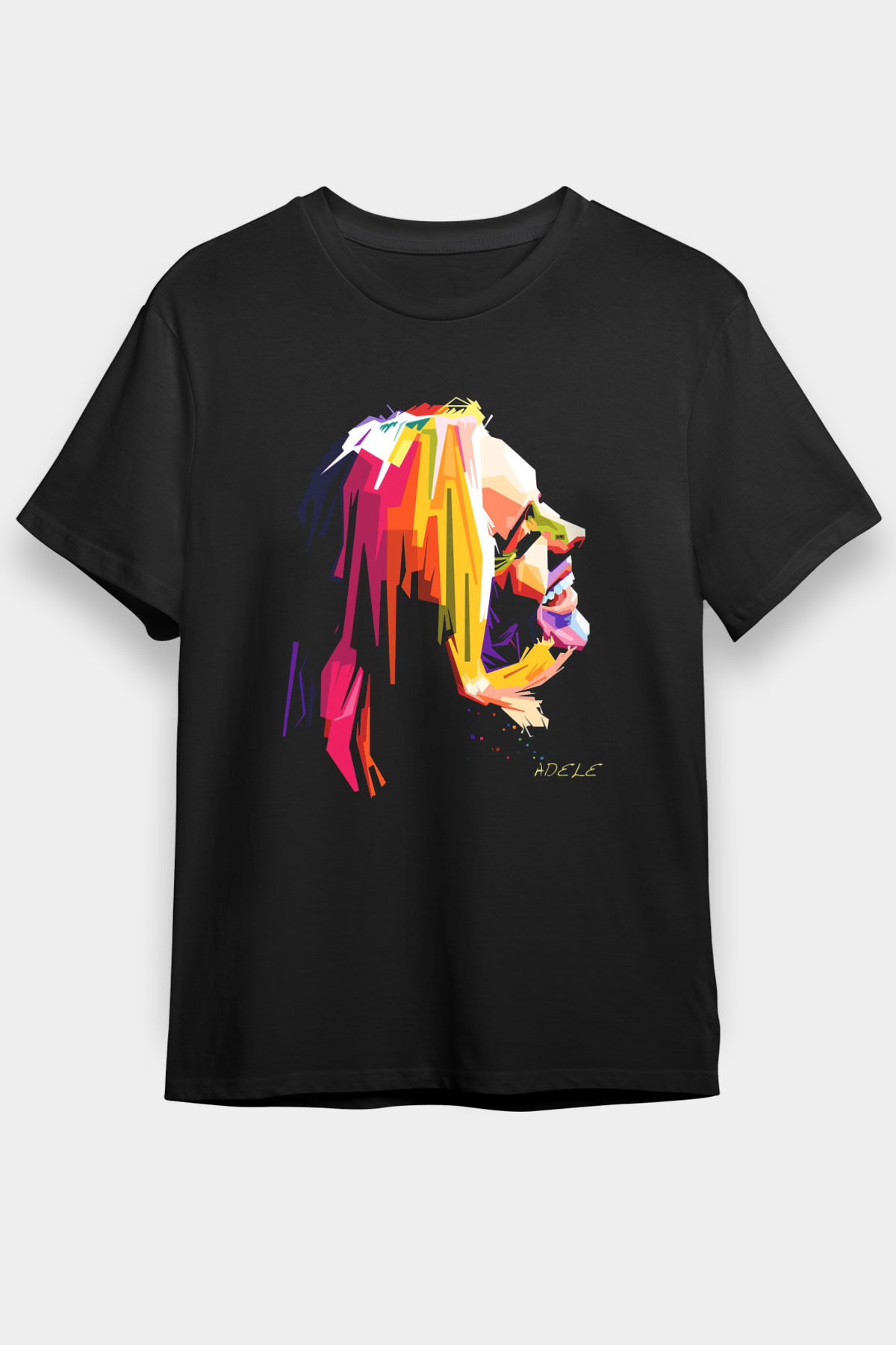 Adele Siyah Unisex Tişört T-Shirt - TişörtFabrikası