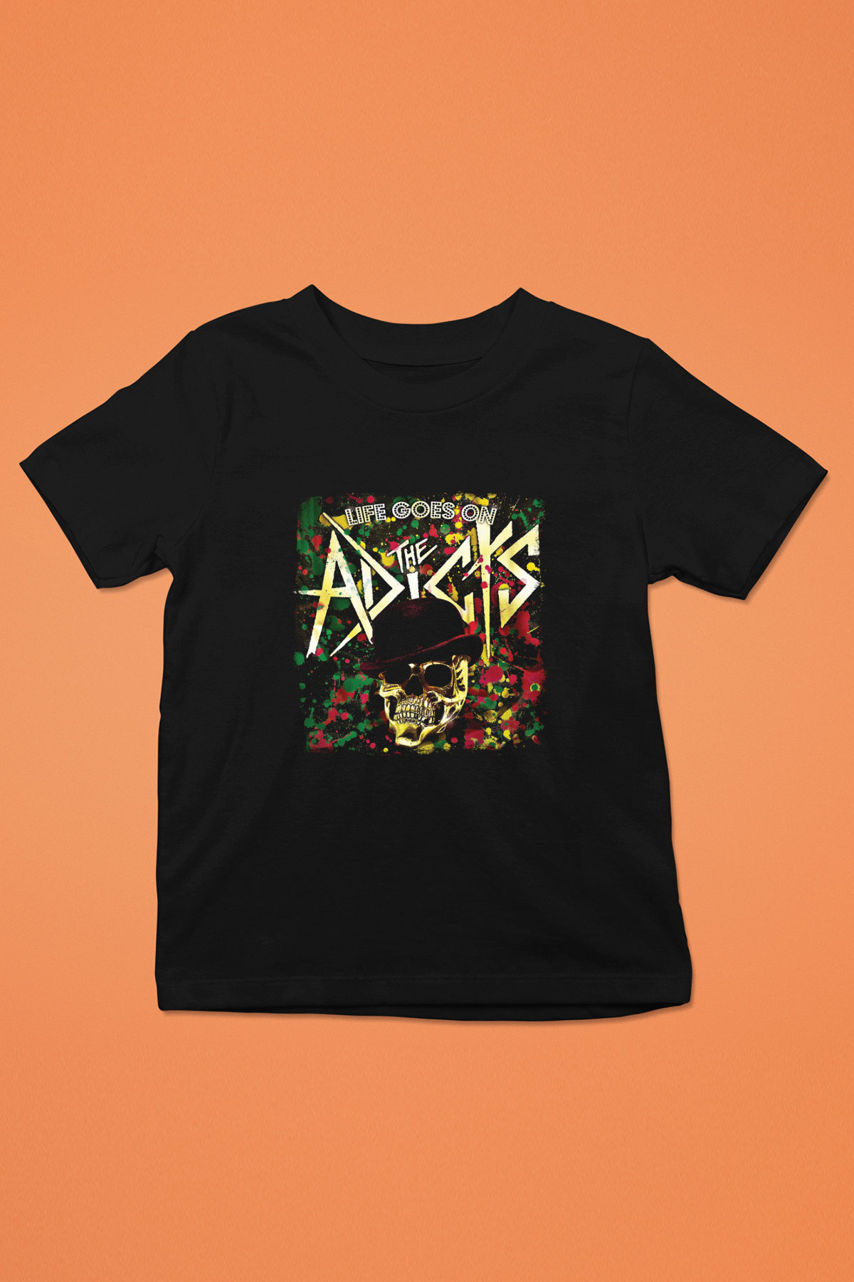 Adicts Baskılı Unisex Siyah Çocuk Tişört