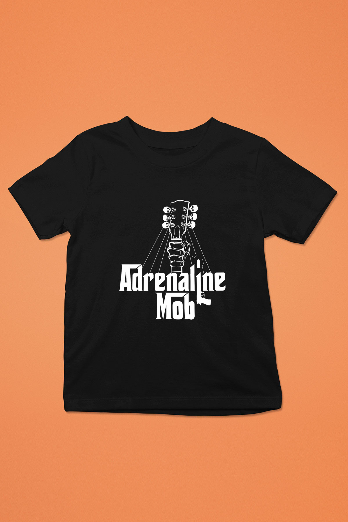 Adrenaline Mob Baskılı Unisex Siyah Çocuk Tişört