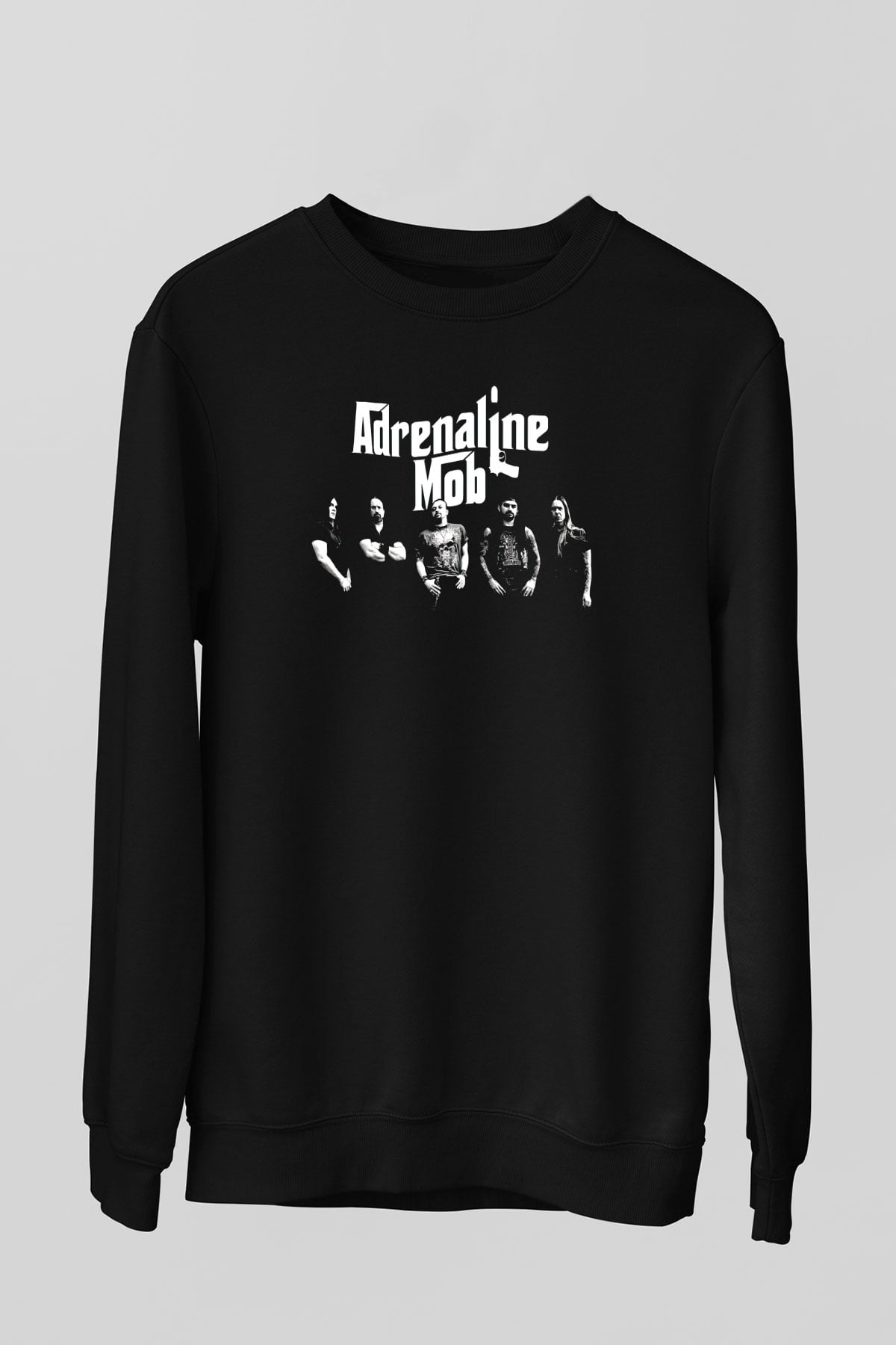 Adrenaline Mob Siyah Unisex Sweatshirt