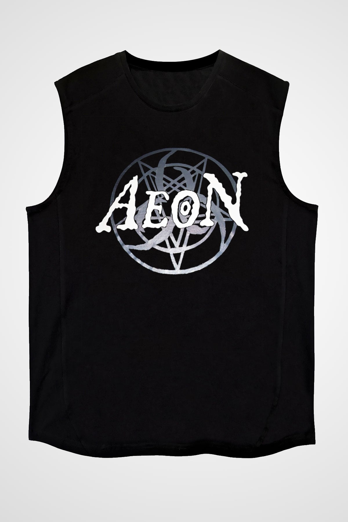Aeon Siyah Unisex Kolsuz Tişört