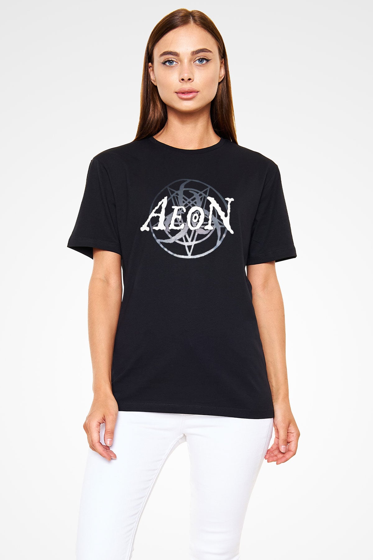 Aeon Siyah Unisex Tişört T-Shirt - TişörtFabrikası