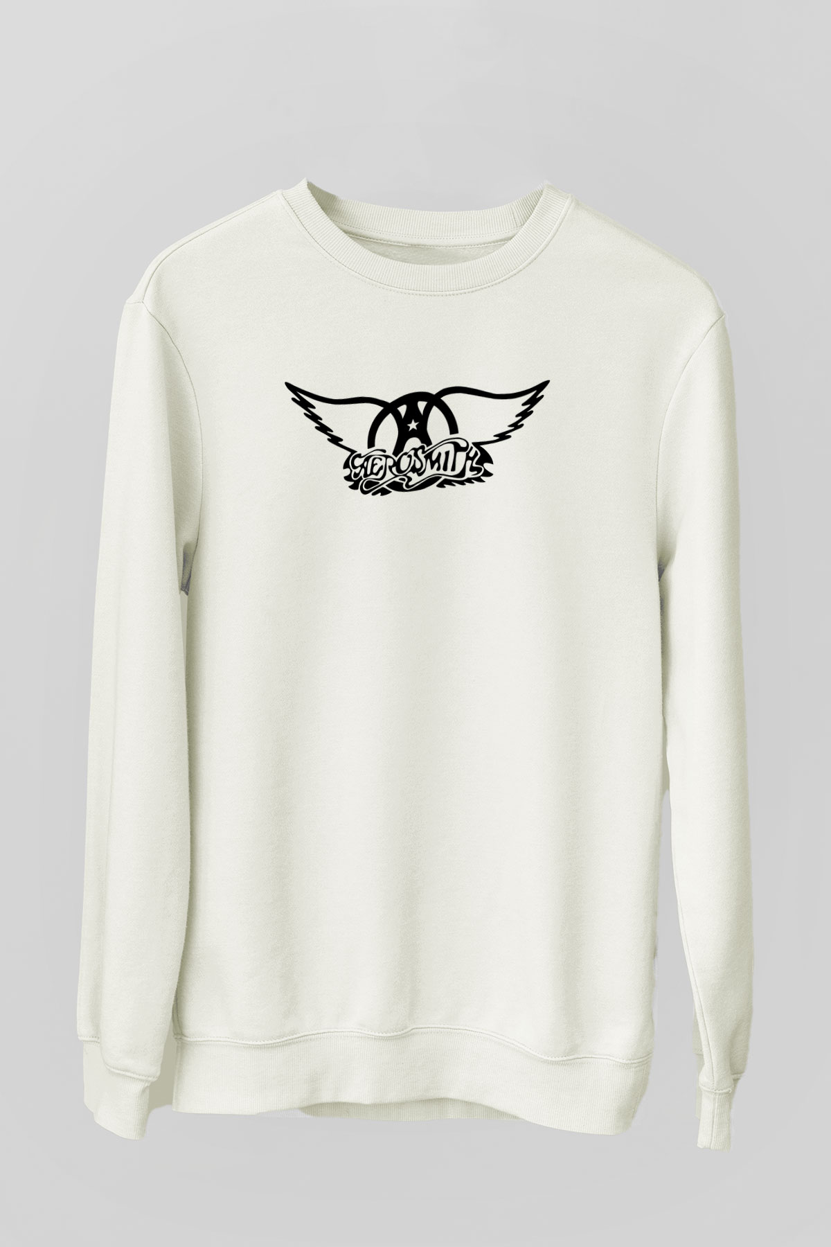 Aerosmith Beyaz Unisex Sweatshirt