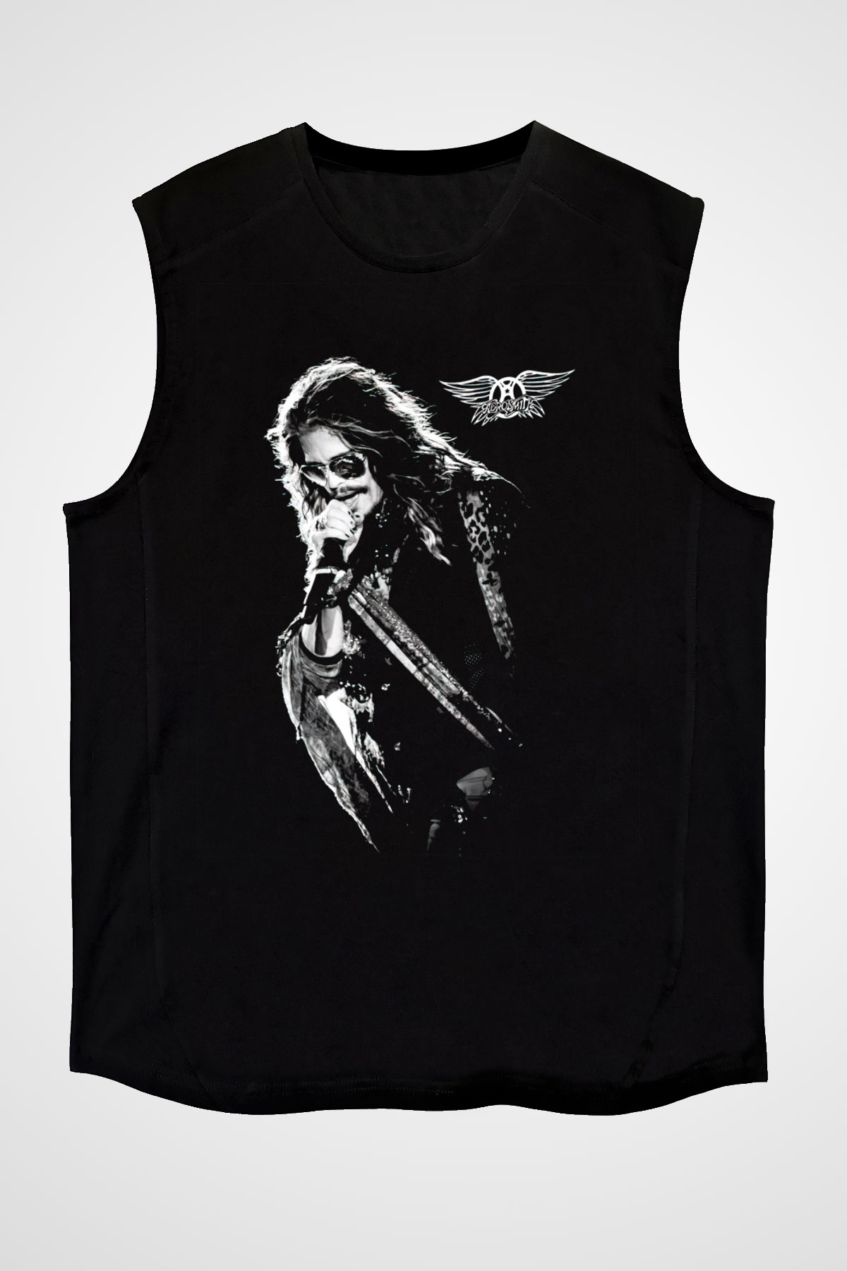 Aerosmith Siyah Unisex Kolsuz Tişört