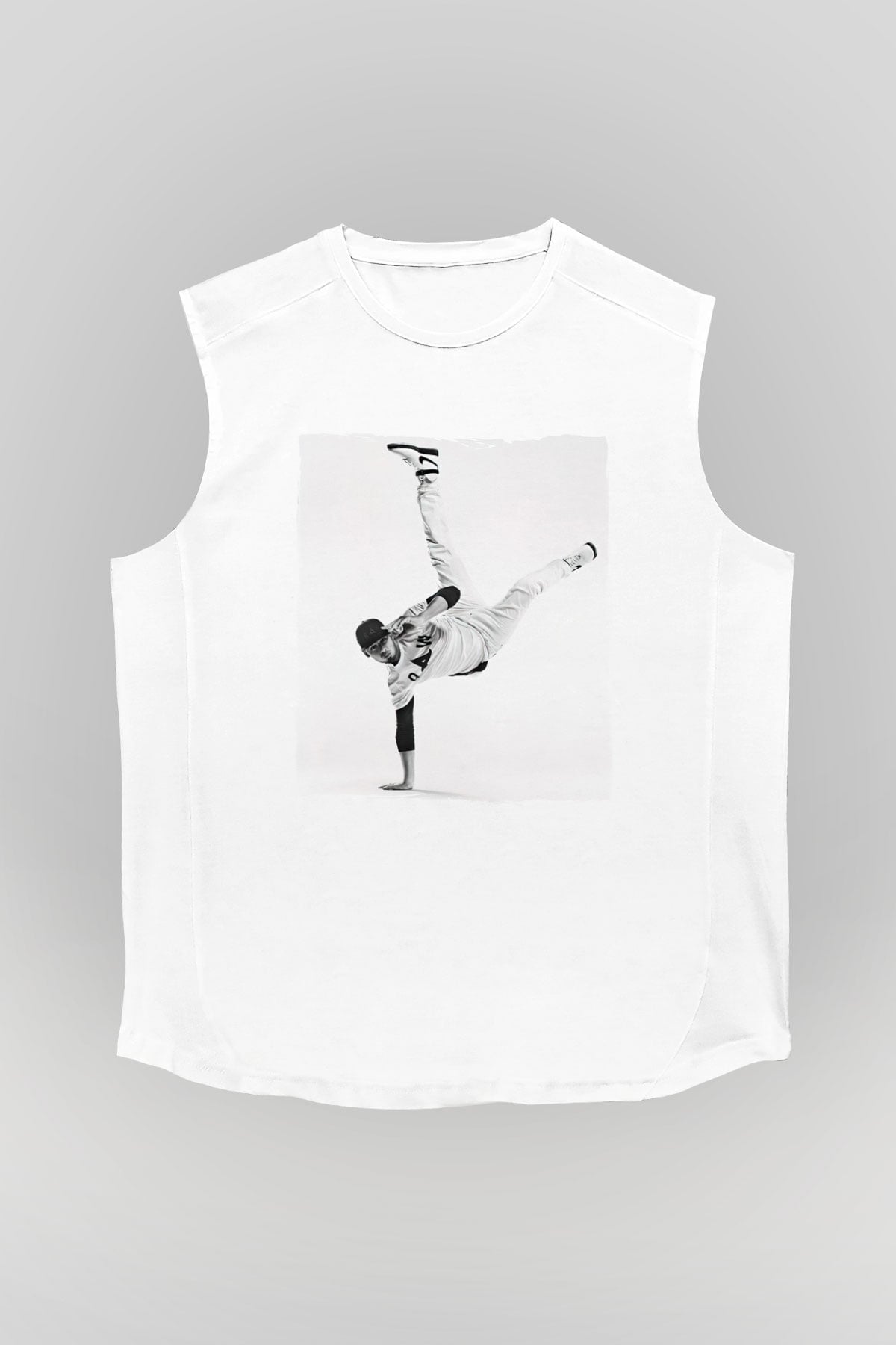 Afrojack Beyaz Unisex Kolsuz Tişört