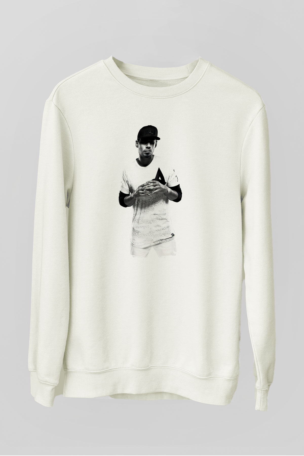 Afrojack Beyaz Unisex Sweatshirt