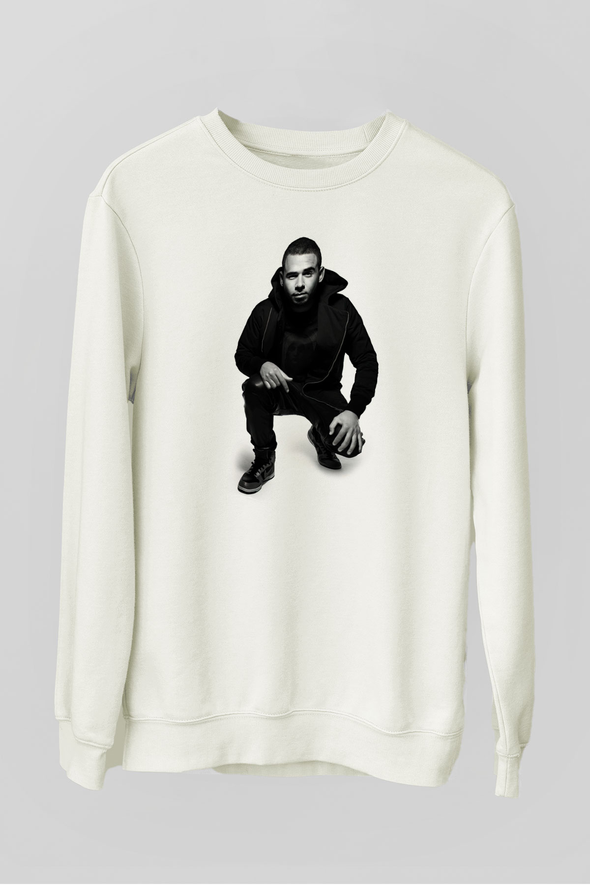 Afrojack Beyaz Unisex Sweatshirt