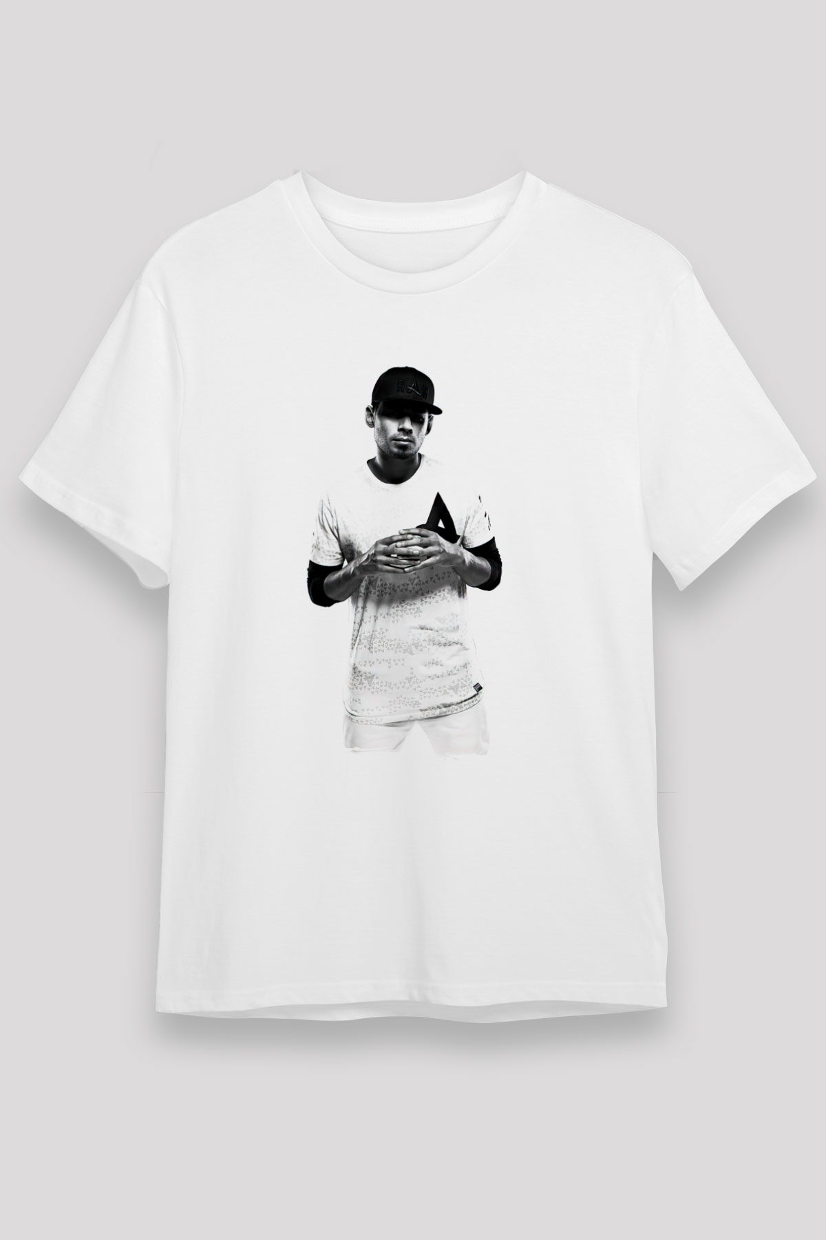 Afrojack Beyaz Unisex Tişört T-Shirt - TişörtFabrikası