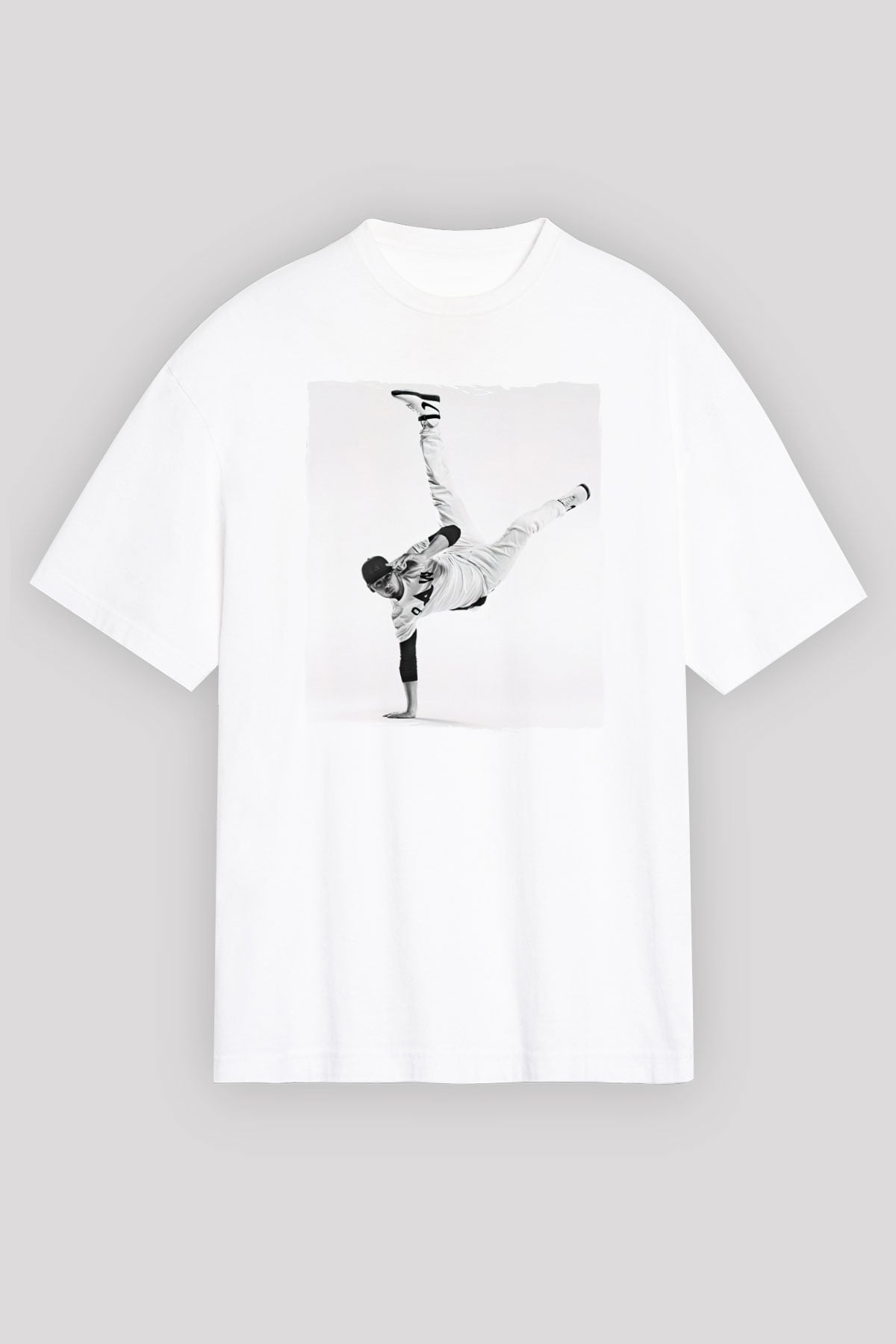 Afrojack Beyaz Oversize Tişört Oversize T-shirt - TişörtFabrikası