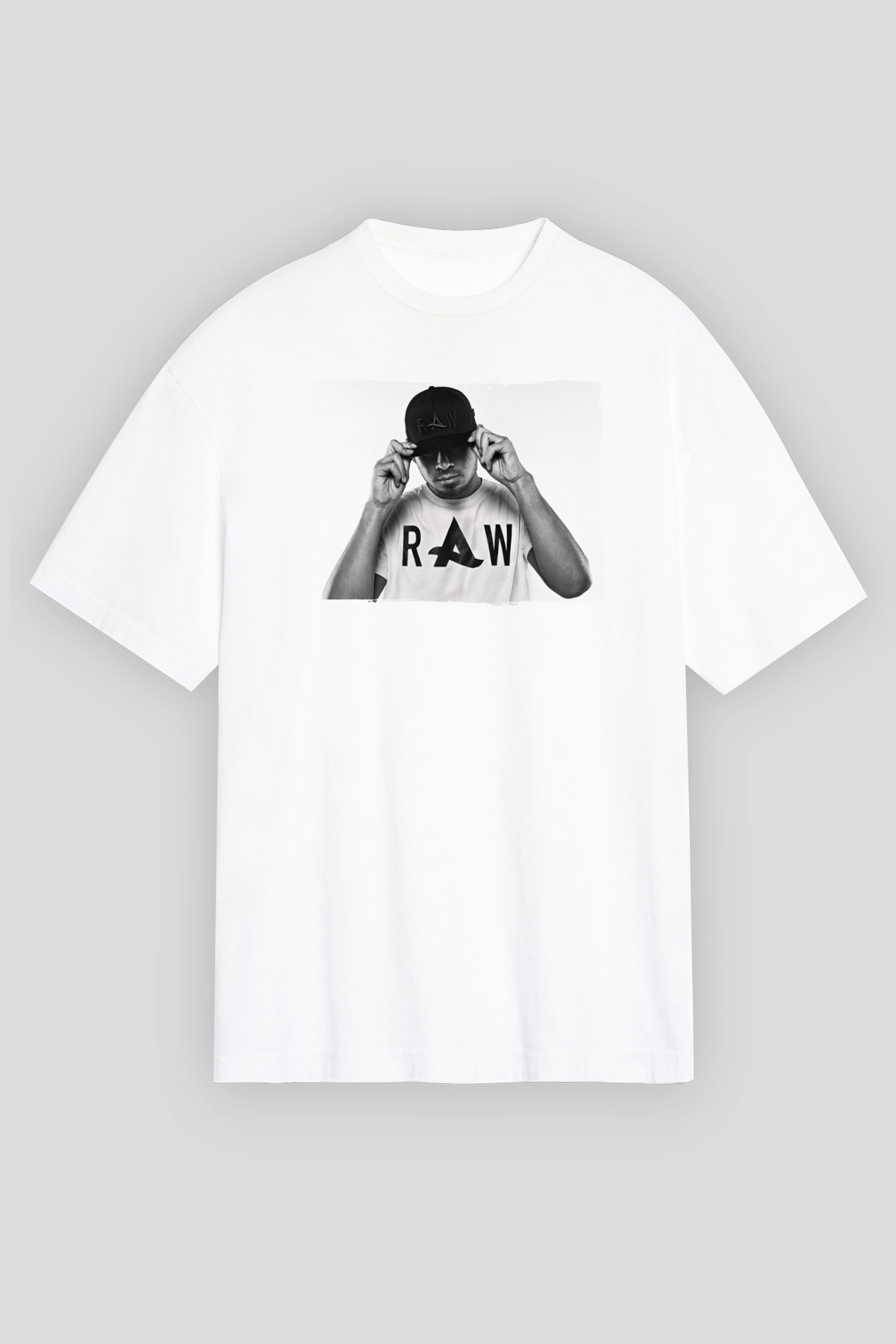 Afrojack Beyaz Oversize Tişört Oversize T-shirt - TişörtFabrikası