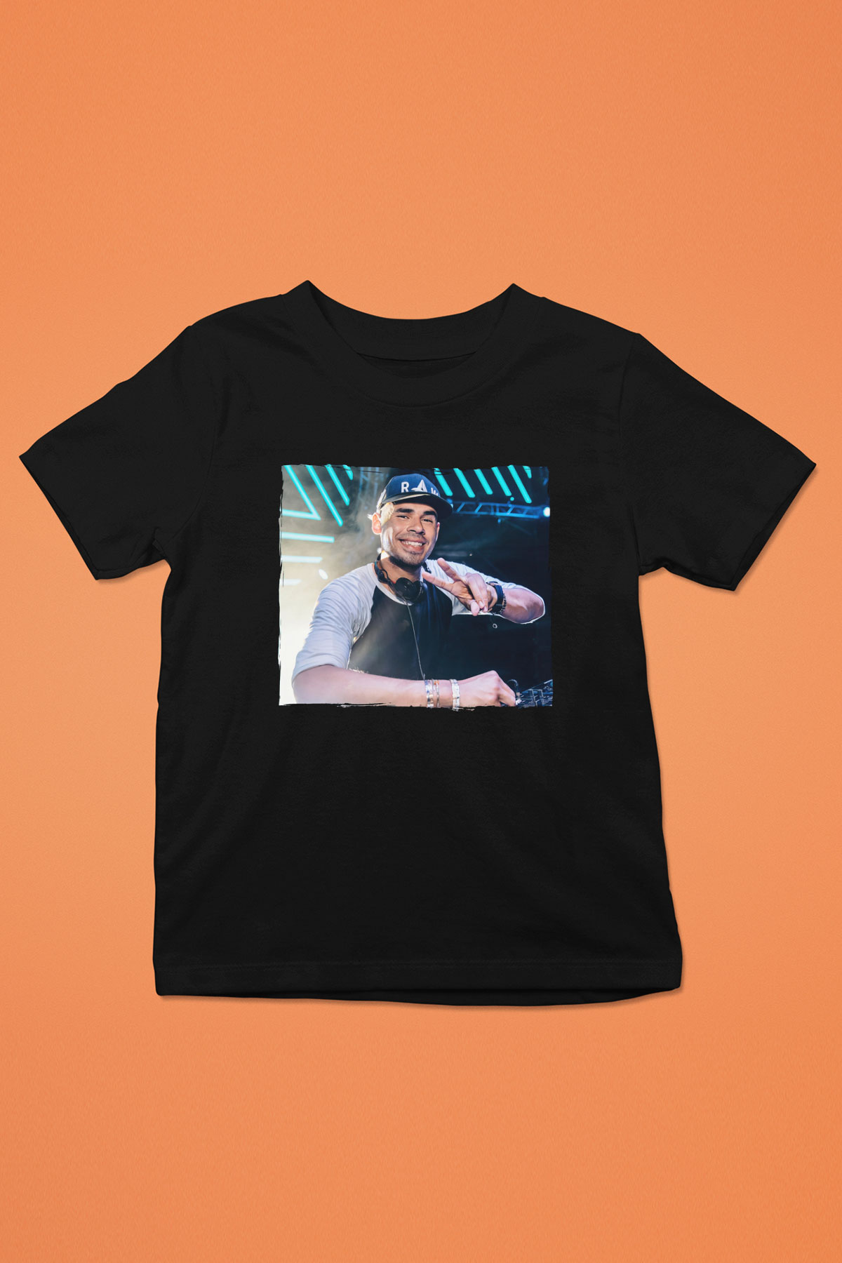 Afrojack Siyah Unisex Çocuk Tişört