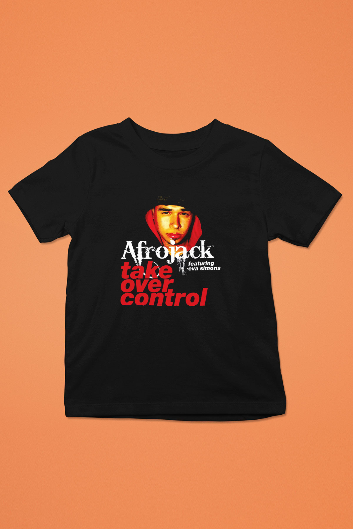 Afrojack Siyah Unisex Çocuk Tişört