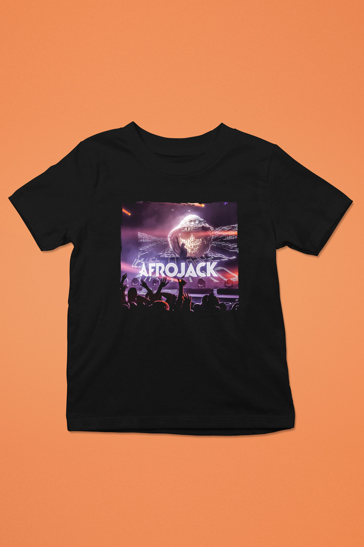 Afrojack Siyah Unisex Çocuk Tişört