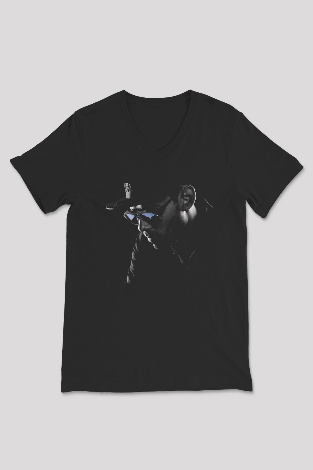 Afrojack Siyah Unisex V Yaka Tişört