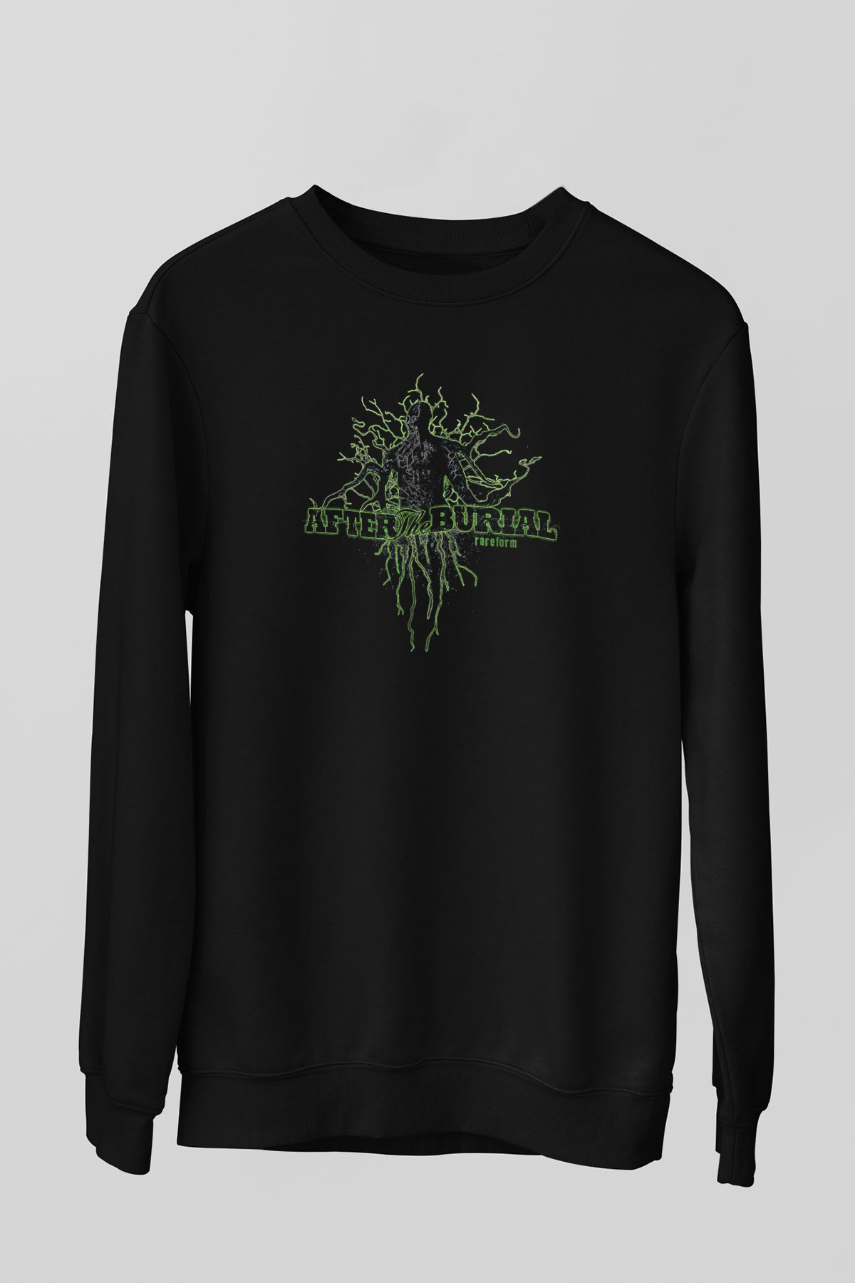After The Burial Baskılı Unisex Siyah Sweatshirt