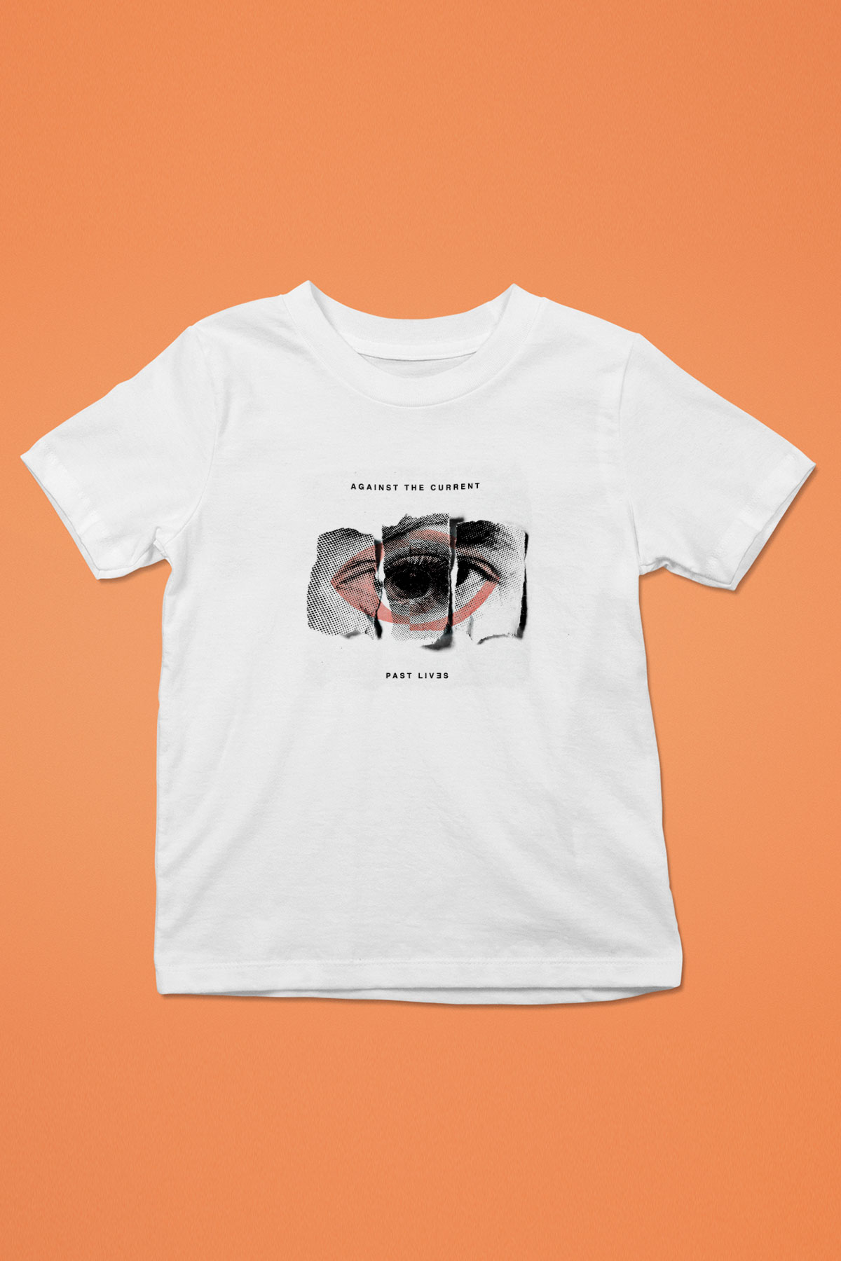 Against The Current Baskılı Unisex Beyaz Çocuk Tişört
