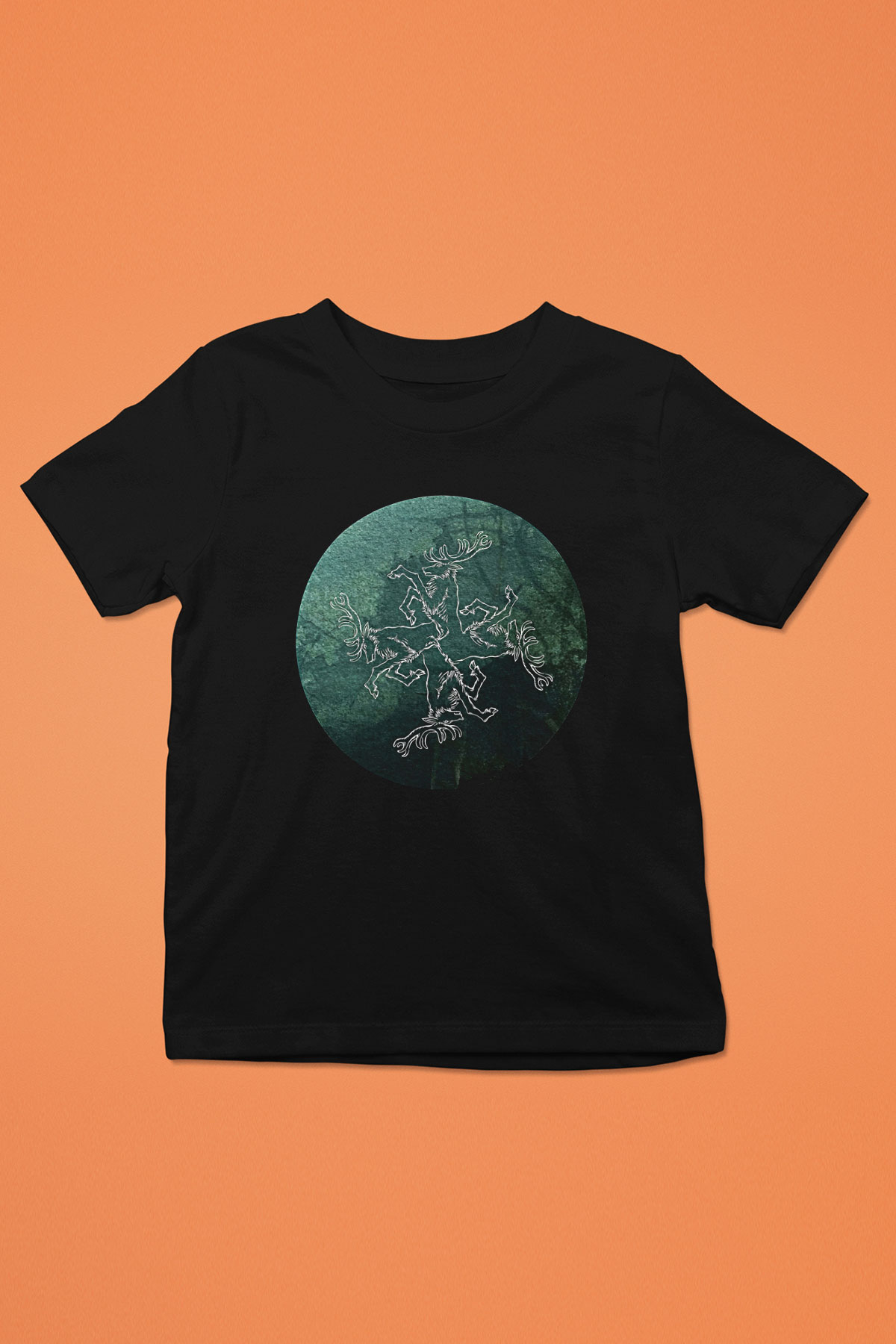 Agalloch Baskılı Unisex Siyah Çocuk Tişört - Tshirt