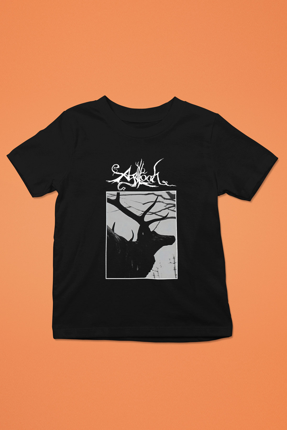Agalloch Baskılı Unisex Siyah Çocuk Tişört - Tshirt