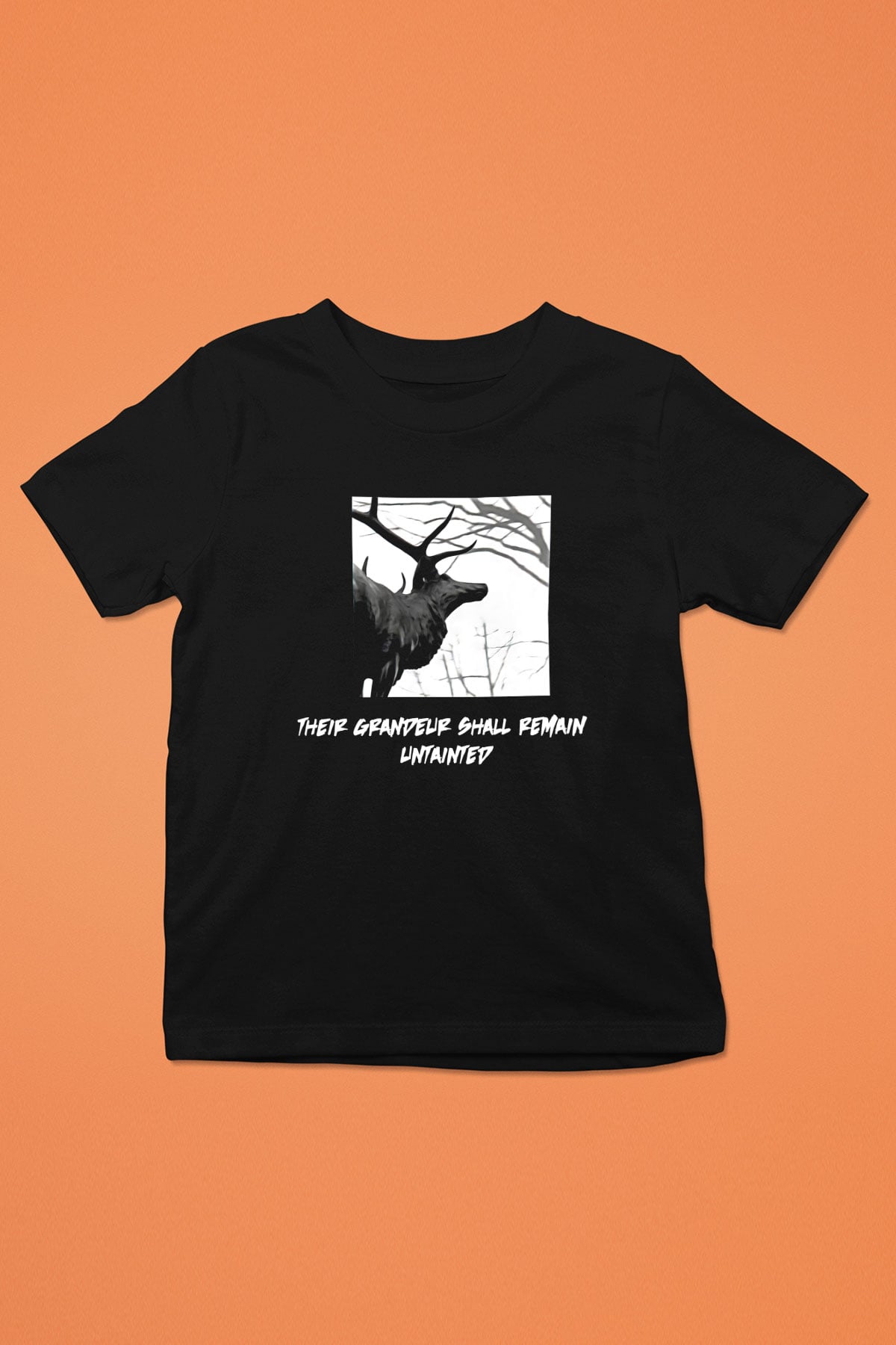 Agalloch Baskılı Unisex Siyah Çocuk Tişört - Tshirt