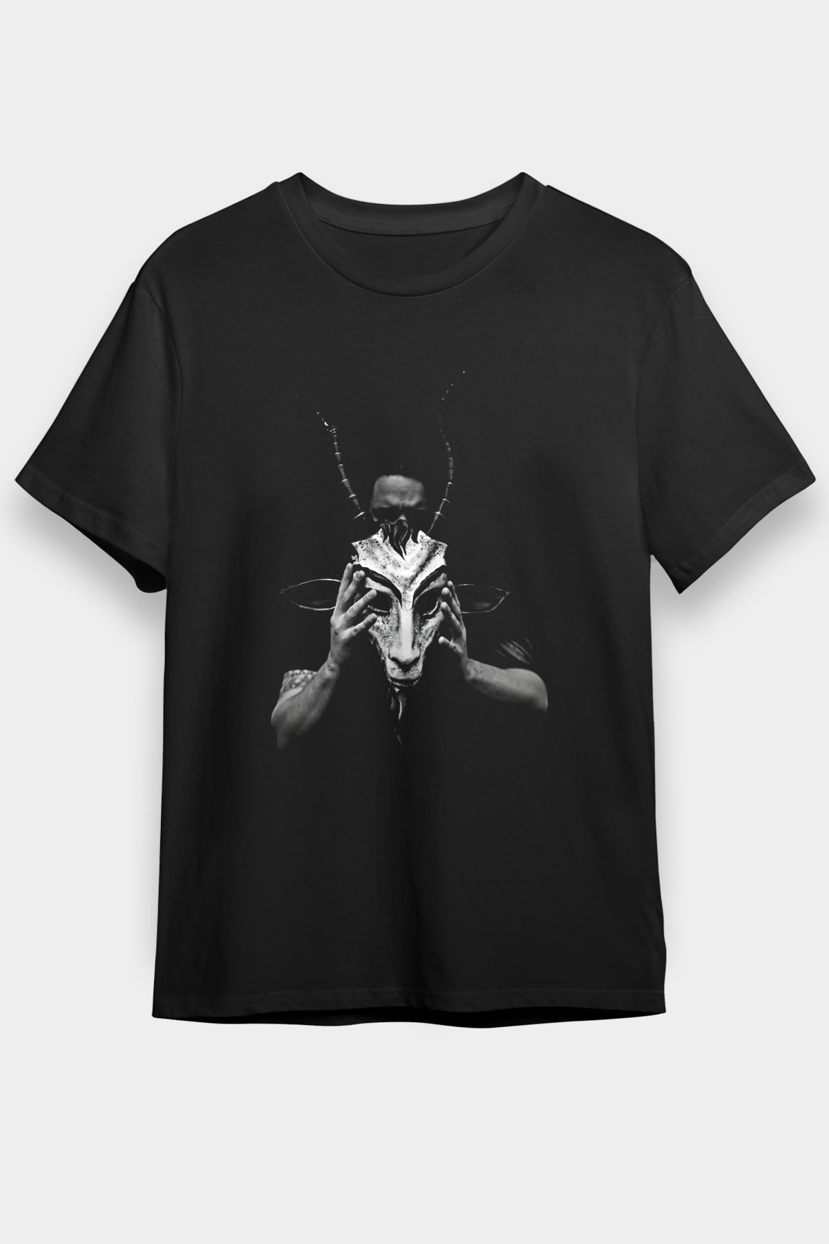 Agalloch Baskılı Unisex Siyah Tişört - Tshirt