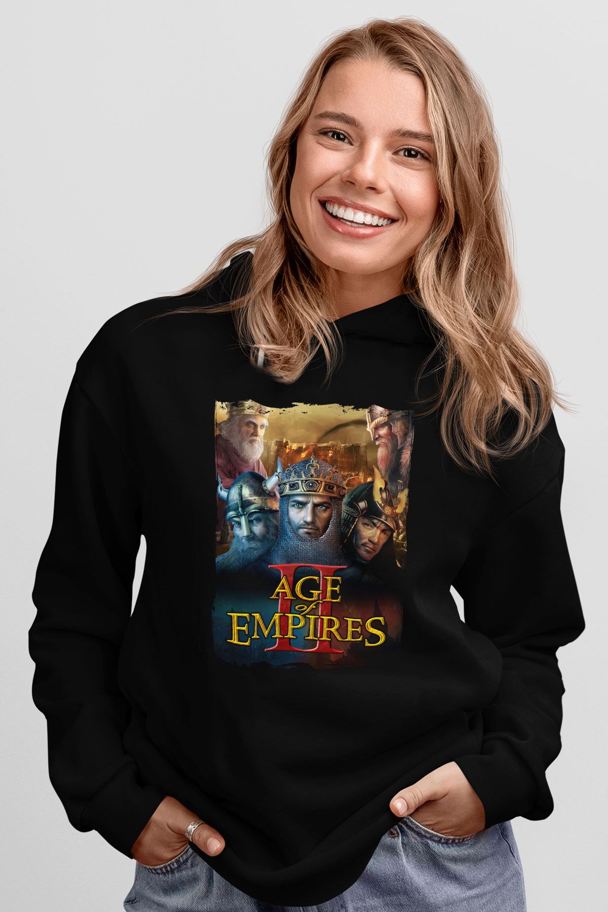 Age Of Empires Siyah Unisex Hoodie