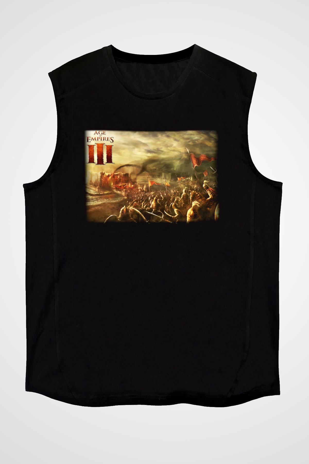 Age Of Empires Siyah Unisex Kolsuz Tişört