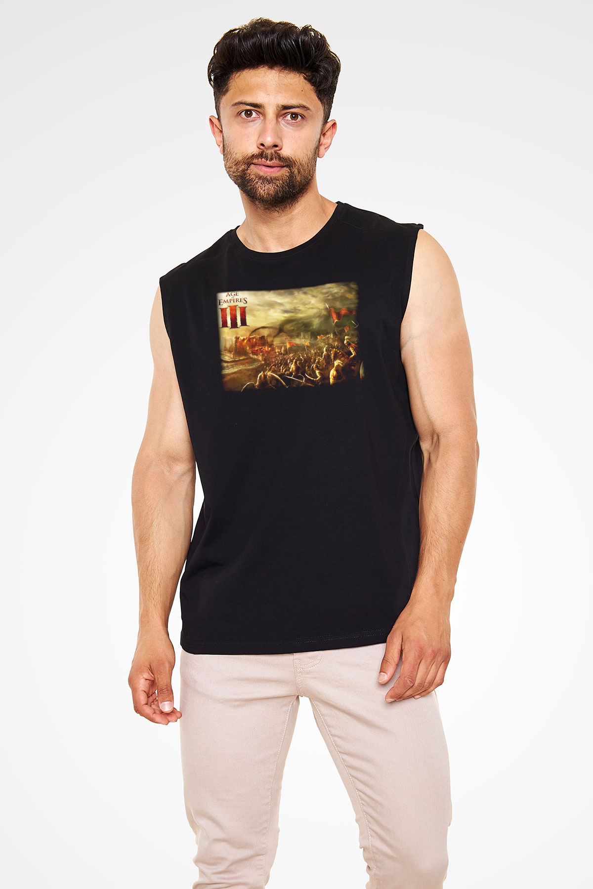 Age Of Empires Siyah Unisex Kolsuz Tişört