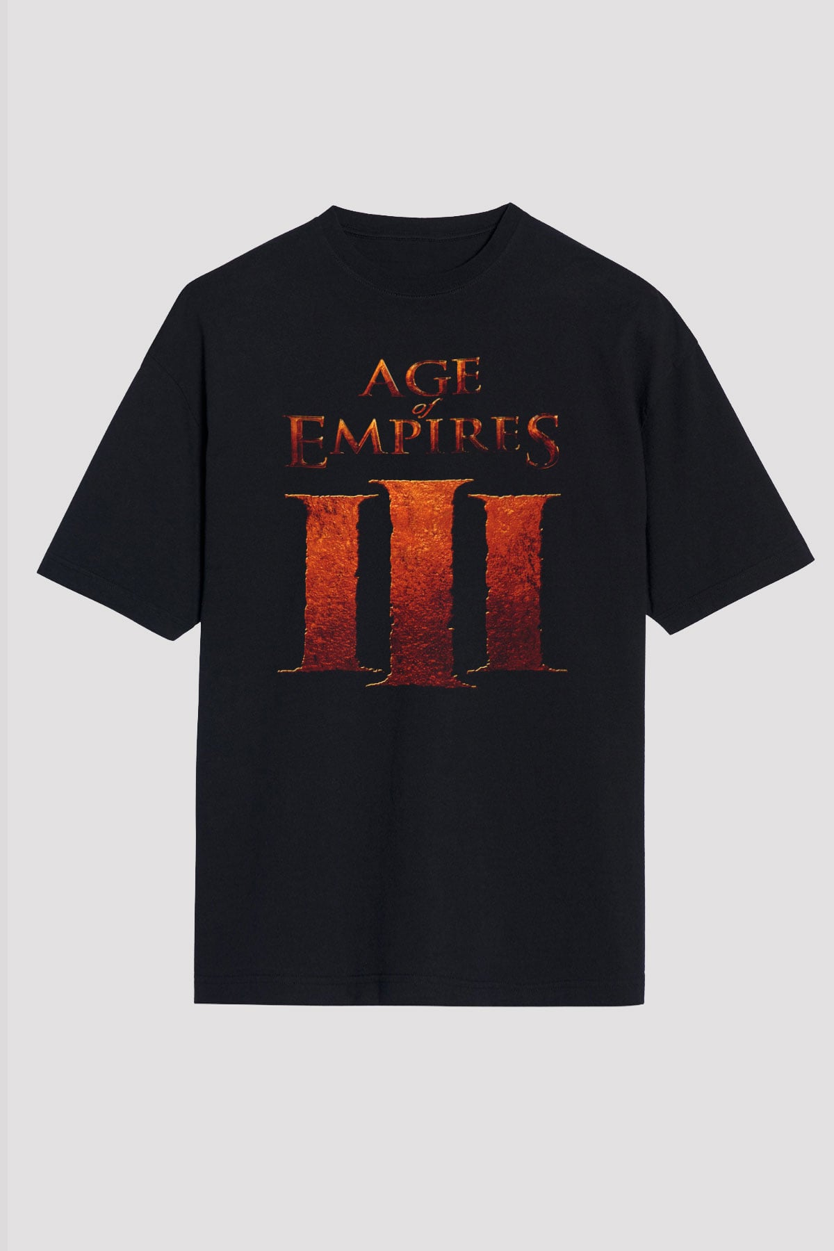 Age Of Empires Siyah Unisex Oversize Tişört T-Shirt