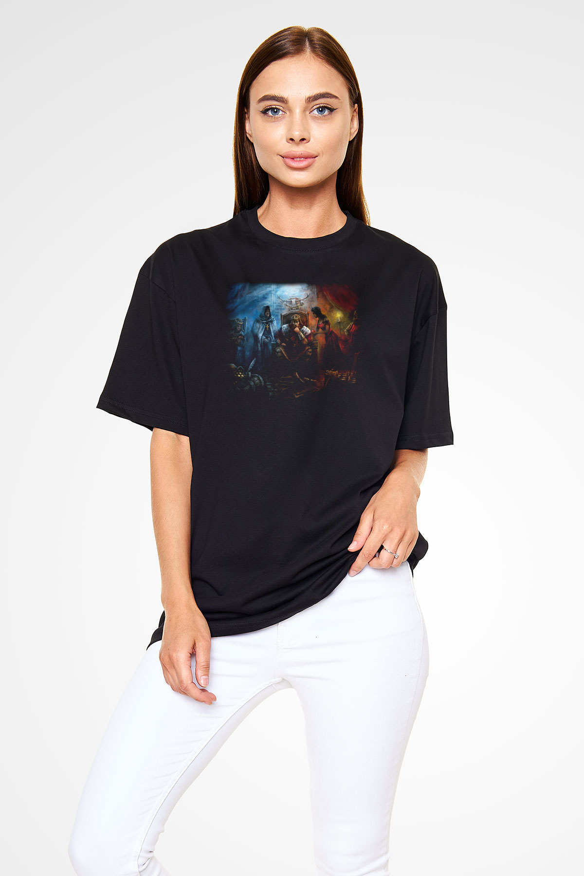 Age Of Empires Siyah Unisex Oversize Tişört T-Shirt