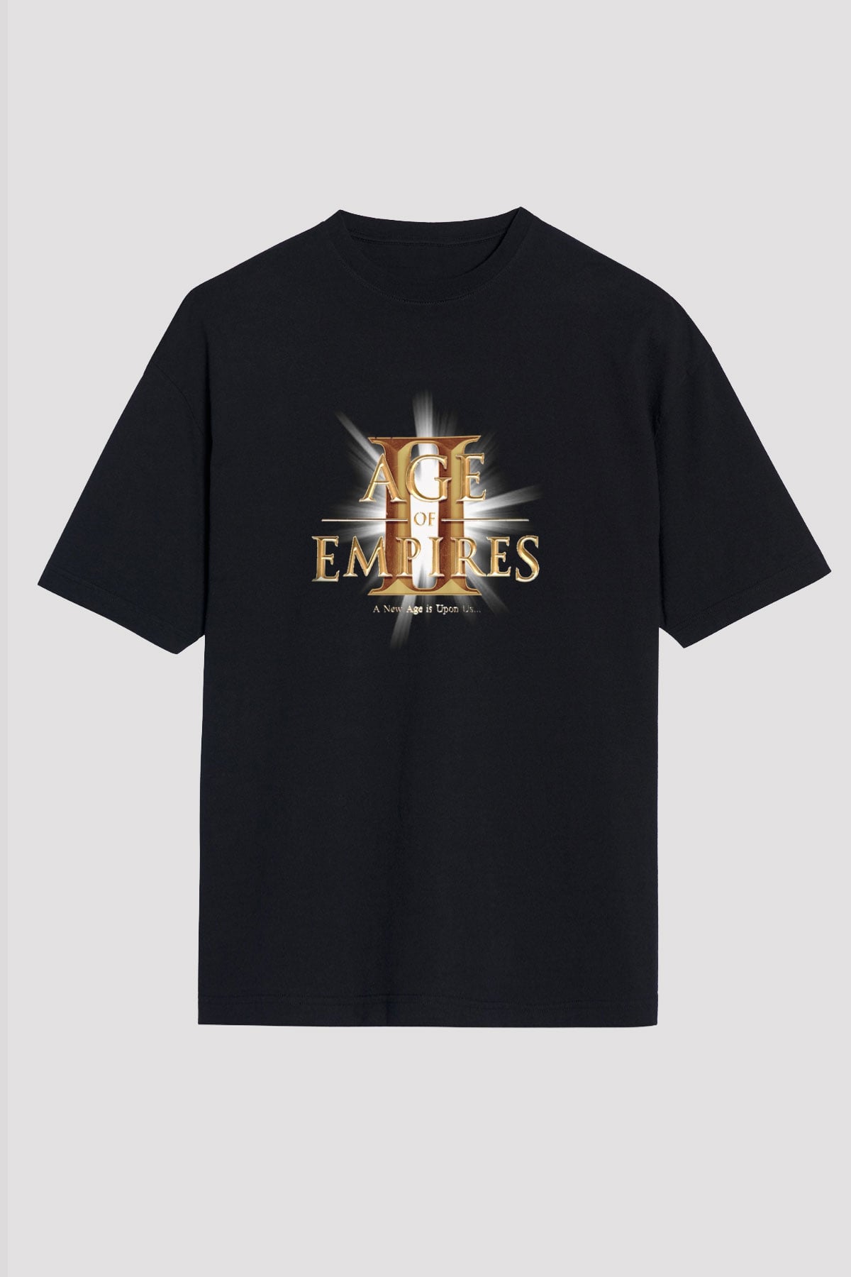 Age Of Empires Siyah Unisex Oversize Tişört T-Shirt