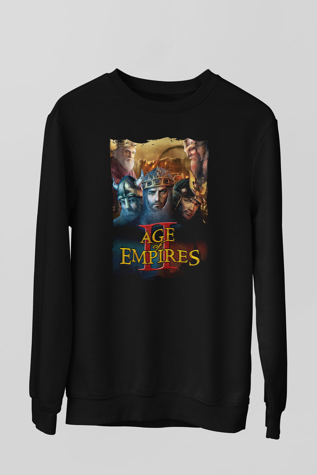 Age Of Empires Siyah Unisex Sweatshirt