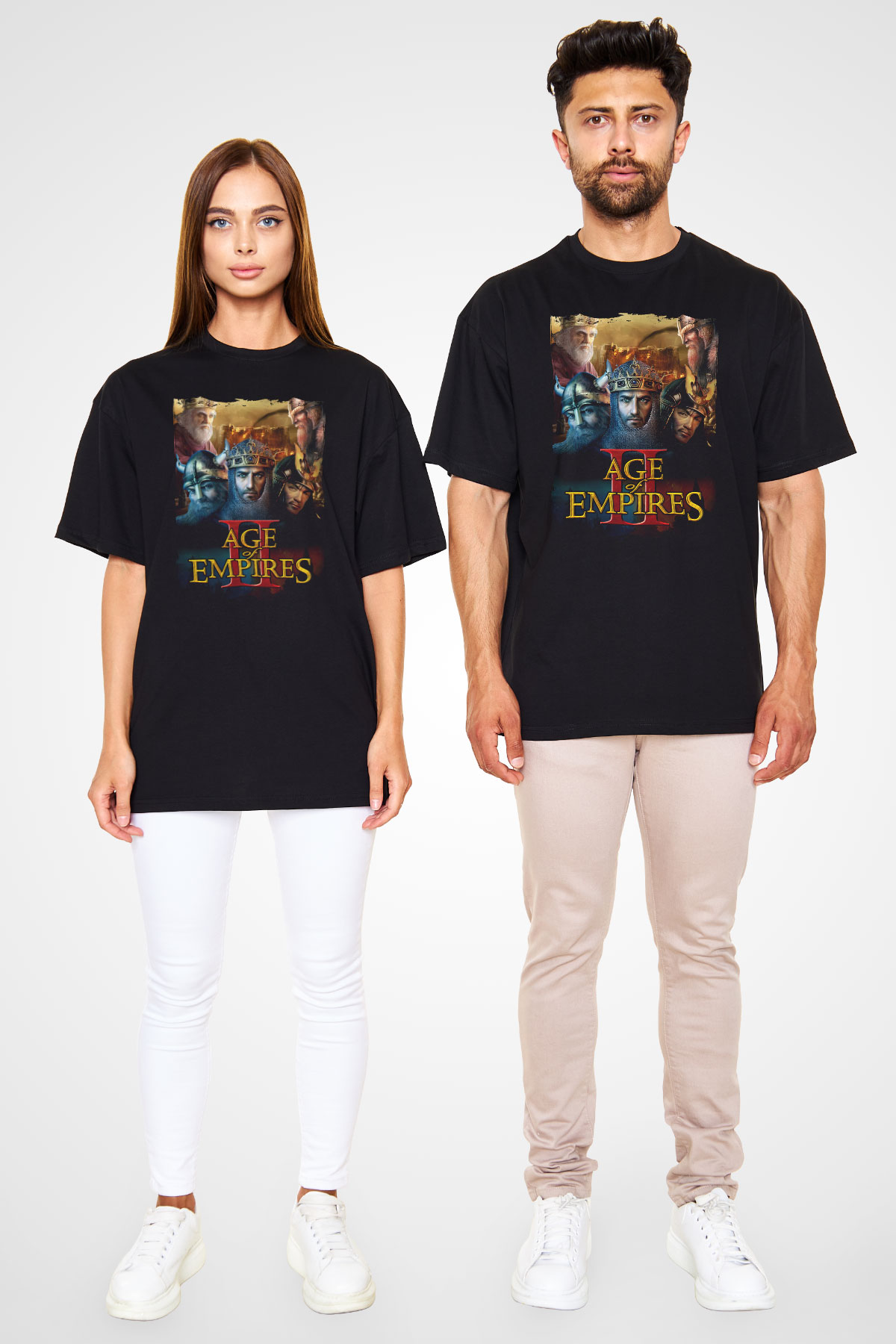 Age Of Empires Siyah Oversize Tişört Oversize T-shirt
