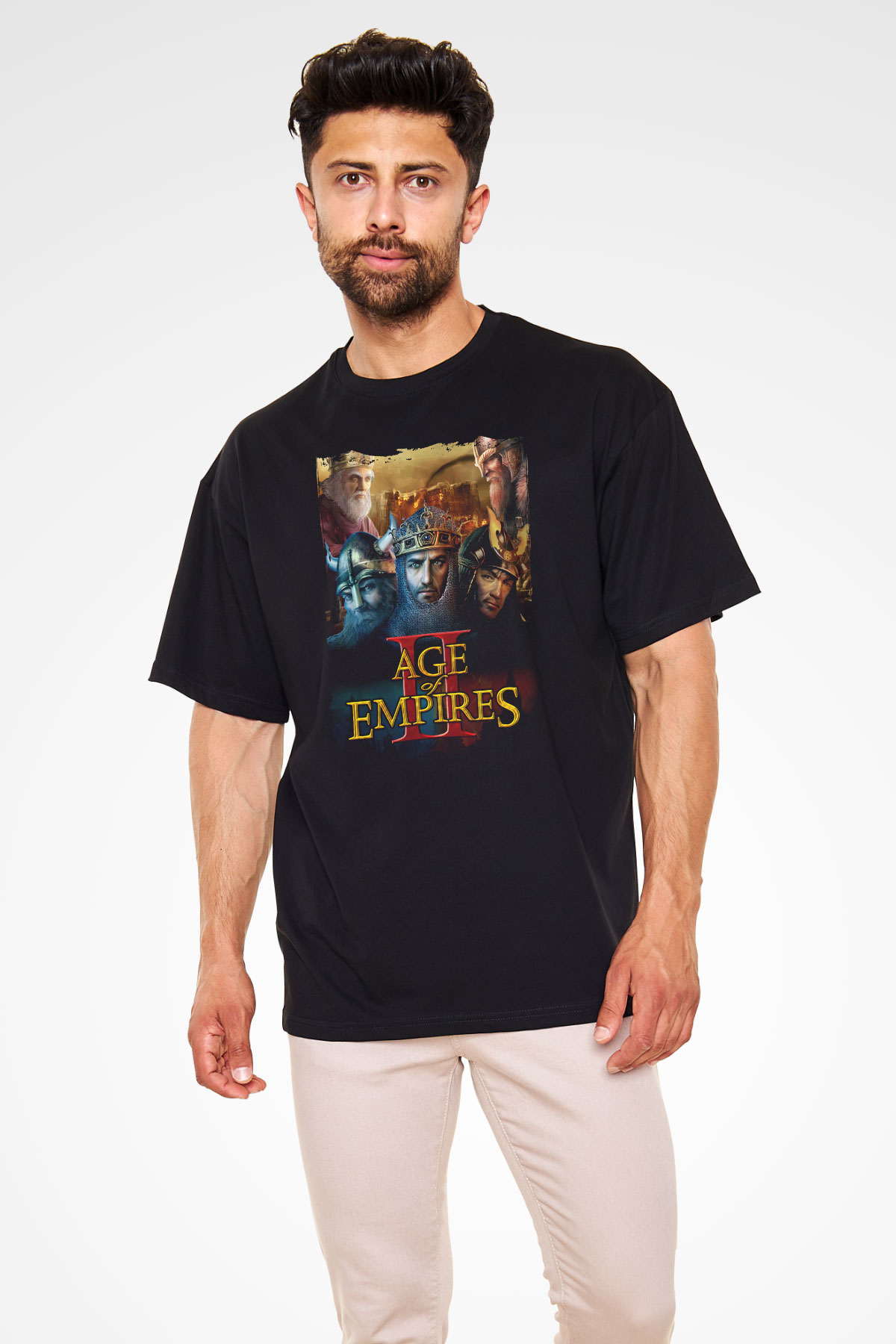 Age Of Empires Siyah Oversize Tişört Oversize T-shirt
