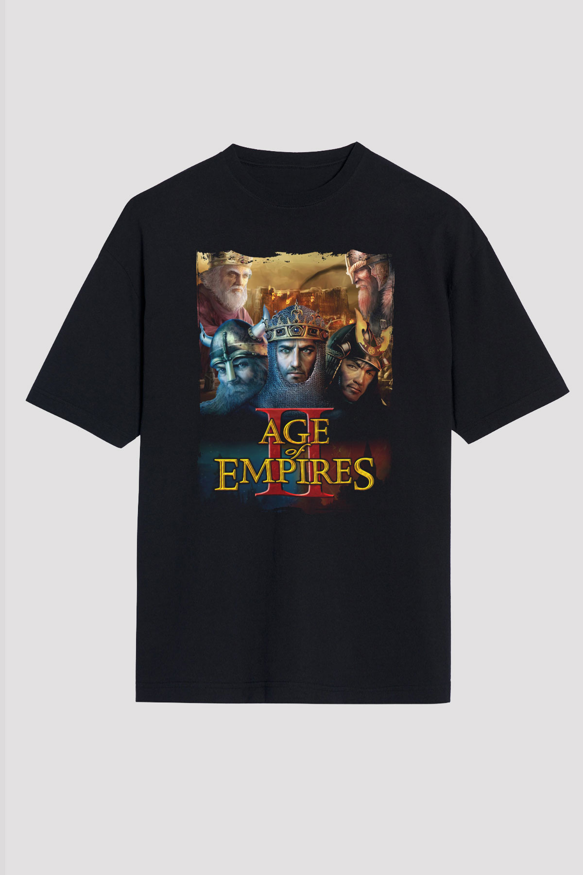 Age Of Empires Siyah Oversize Tişört Oversize T-shirt