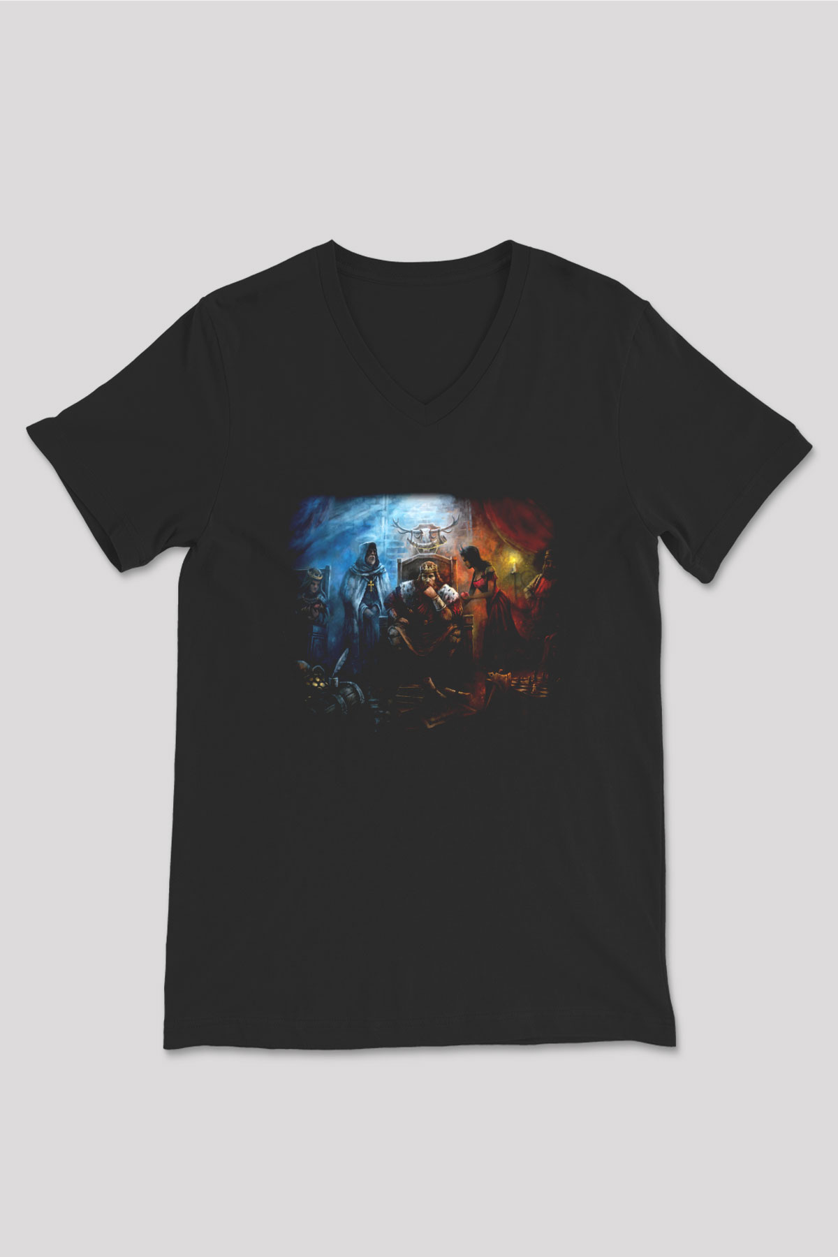 Age Of Empires Siyah Unisex V Yaka Tişört T-Shirt