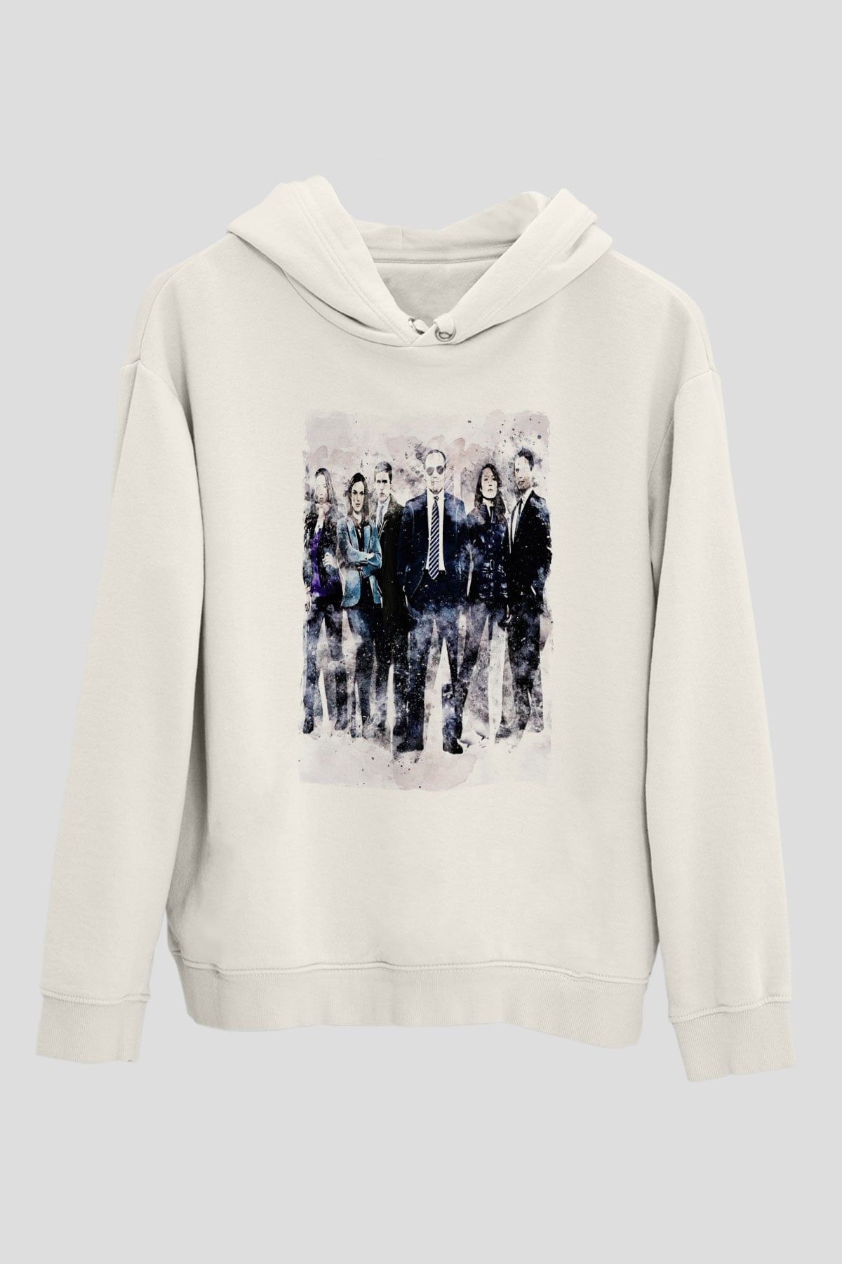Agents of S.H.I.E.L.D. Beyaz Unisex Hoodie