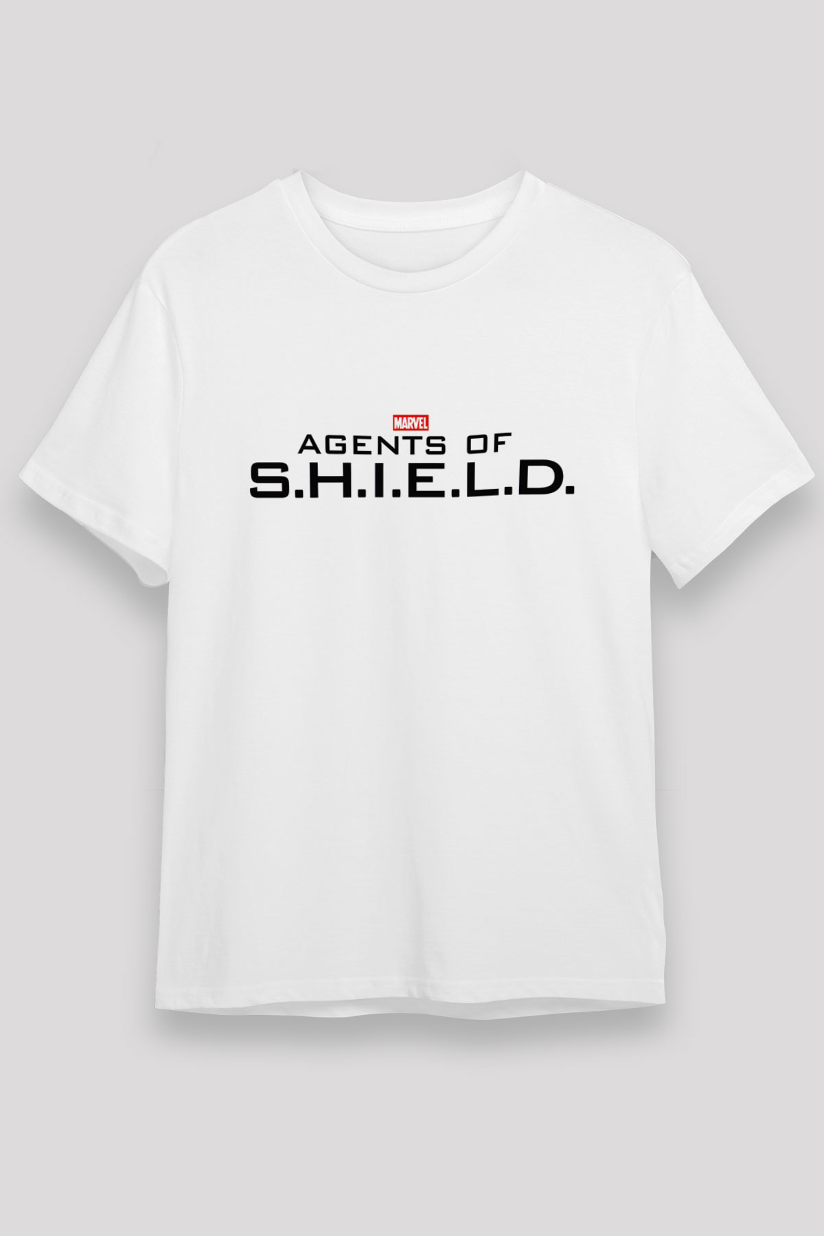 Agents of S.H.I.E.L.D. Beyaz Unisex Tişört T-Shirt