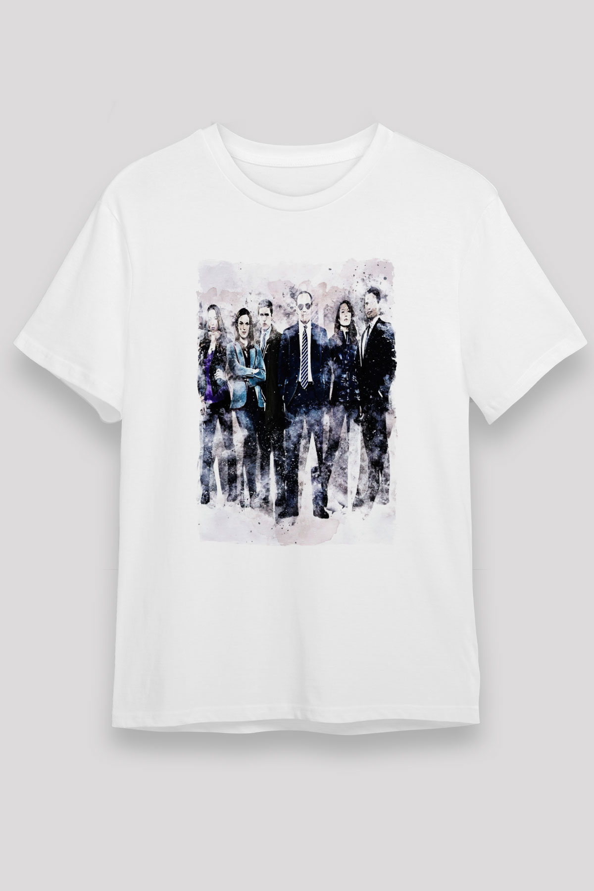 Agents of S.H.I.E.L.D. Beyaz Unisex Tişört T-Shirt