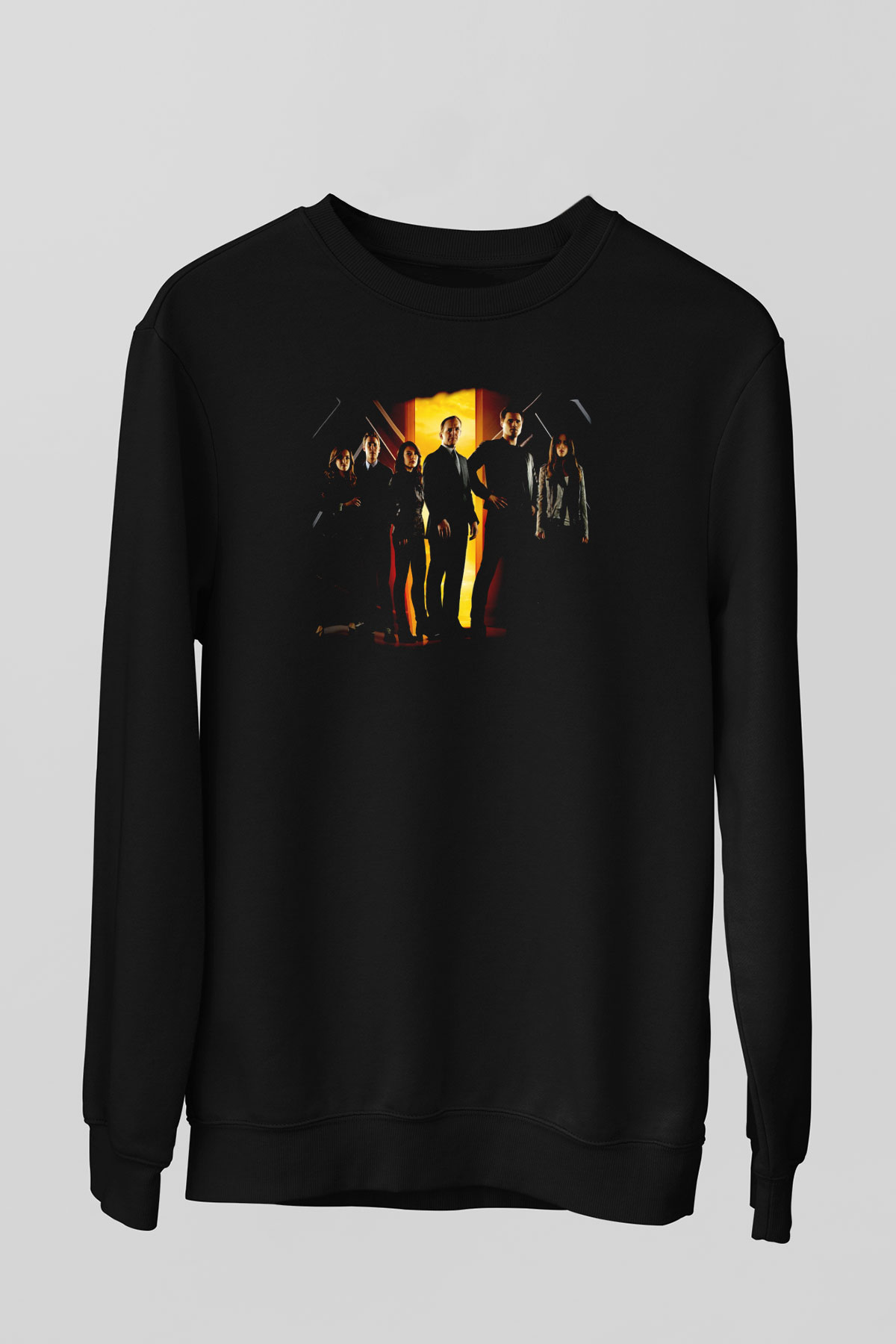 Agents of S.H.I.E.L.D. Siyah Unisex Sweatshirt